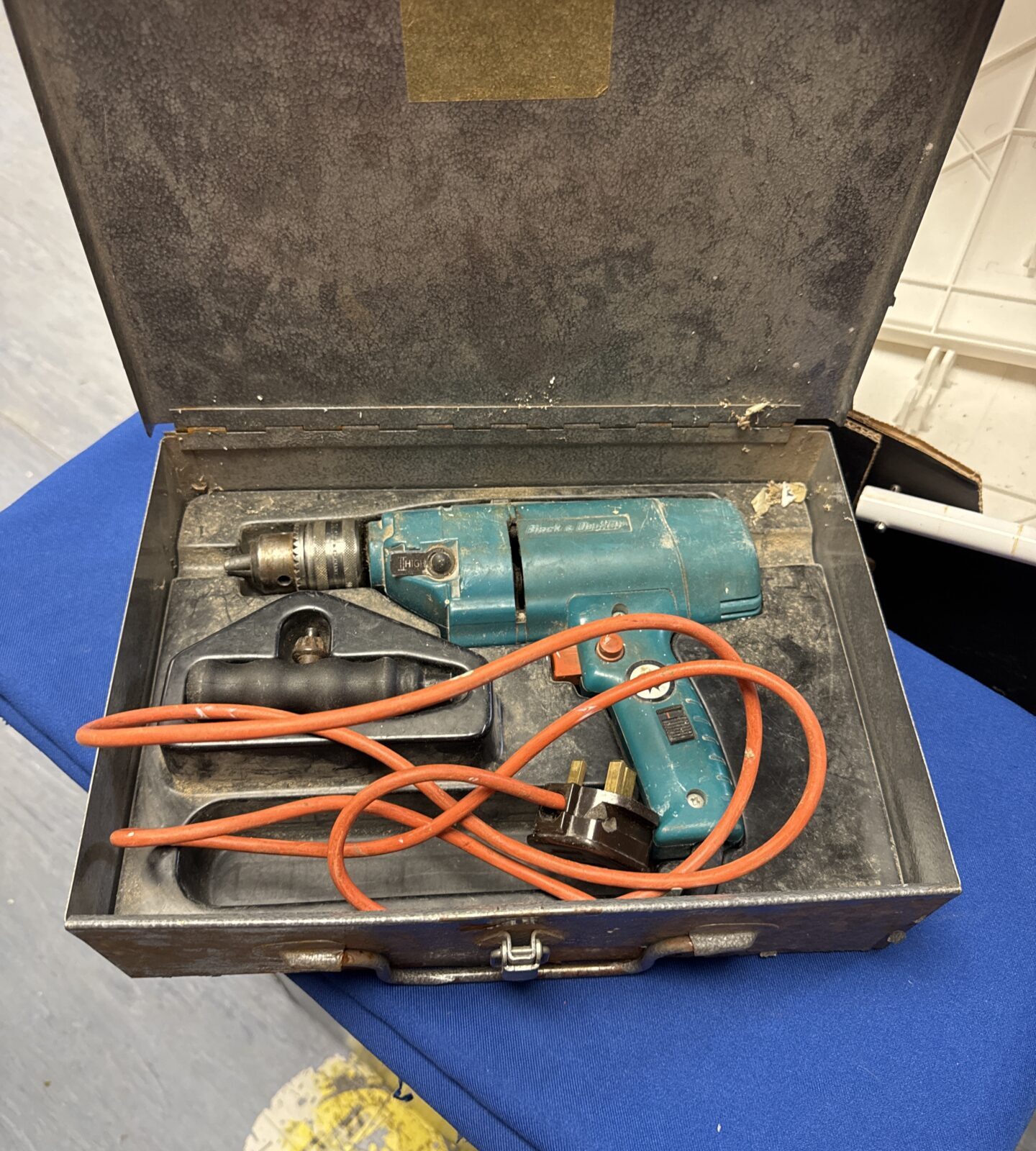Vintage black & decker drill - working