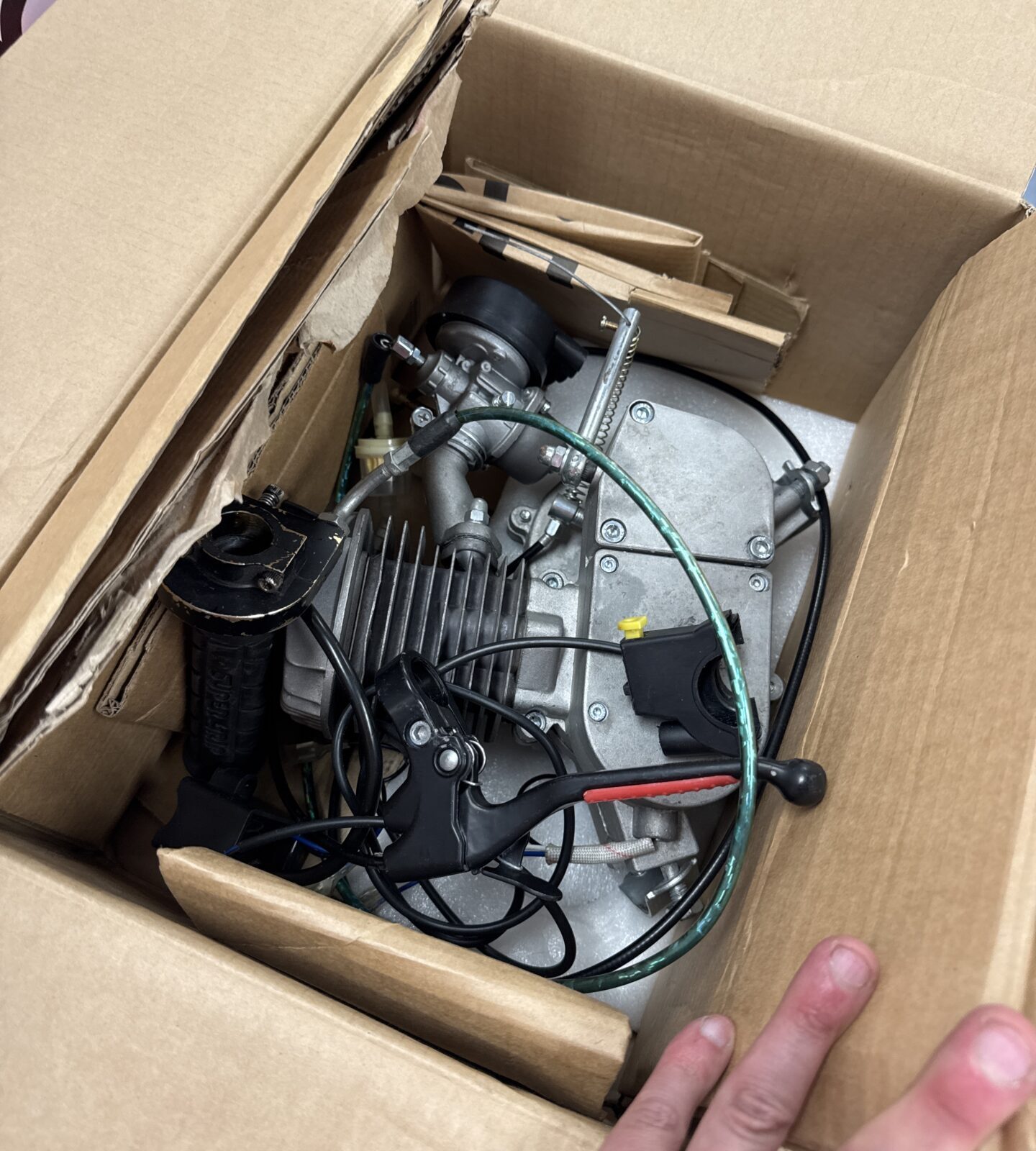 Small engine for push bicycle modification - untested