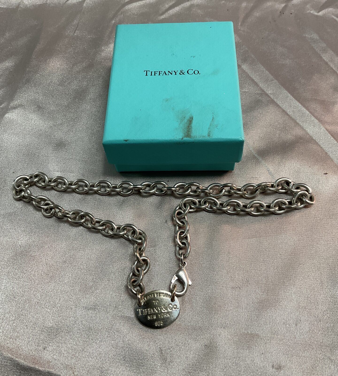 925 Silver Tiffany Choker Necklace