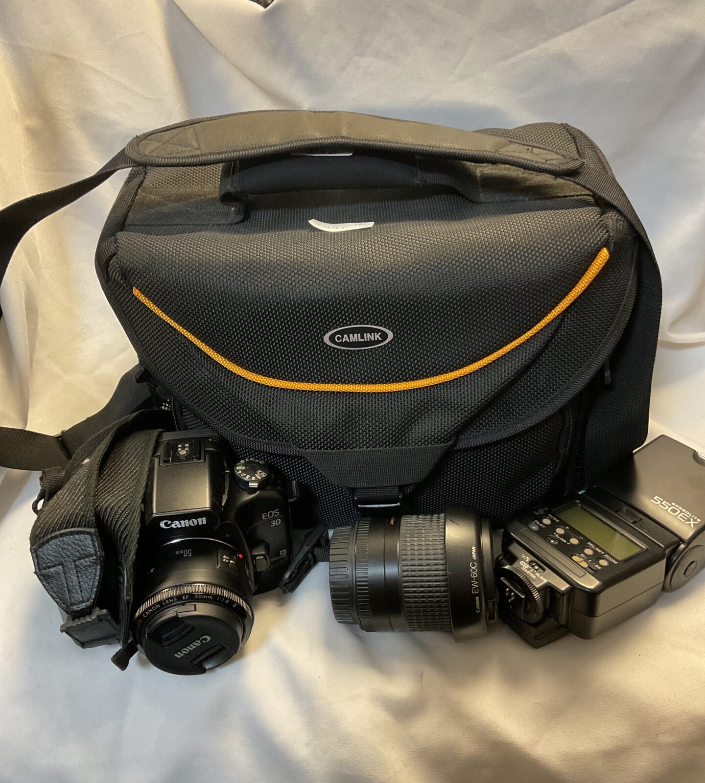 Canon eos 30 camera with lenses & 550ex speedlite
