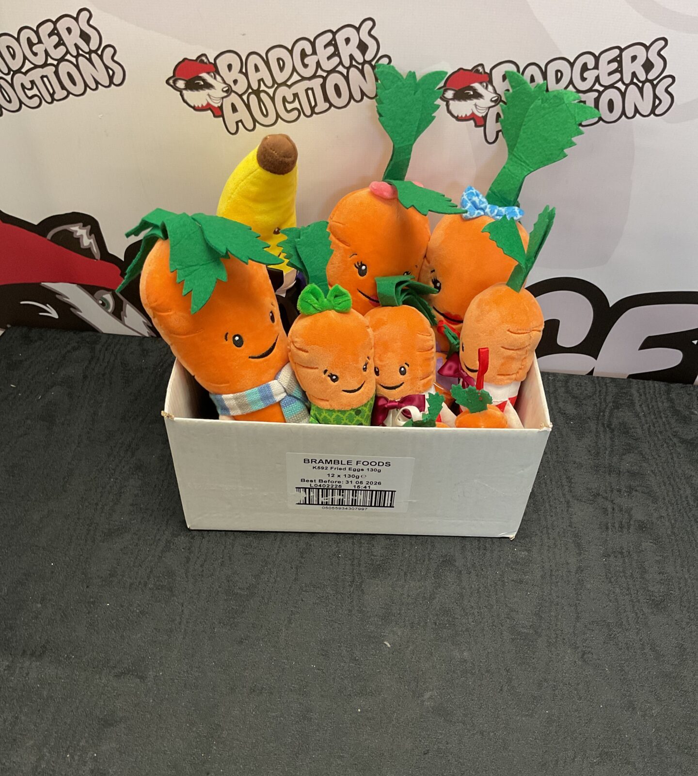 Box of aldi kevin the carrot soft toys