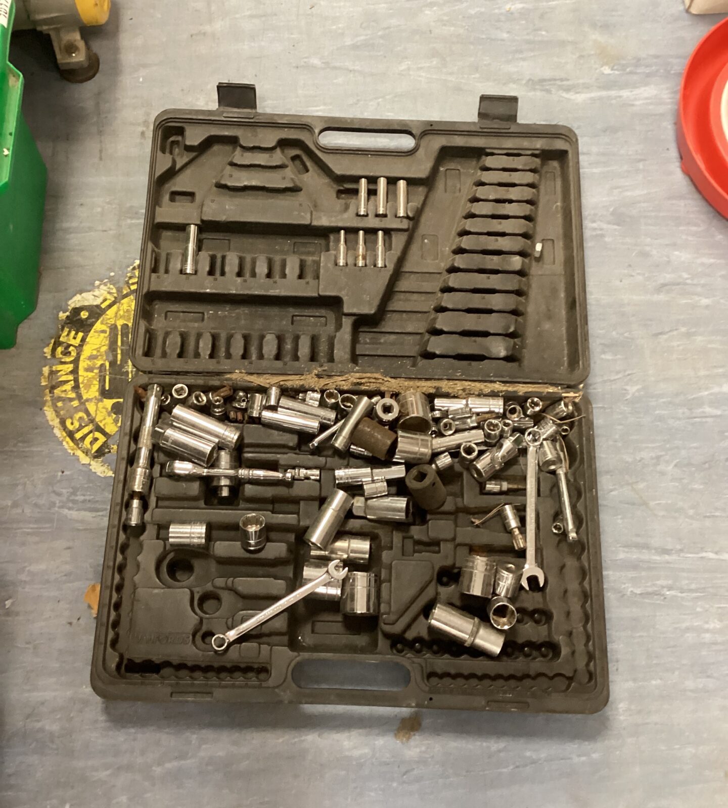 Tool case with sockets etc