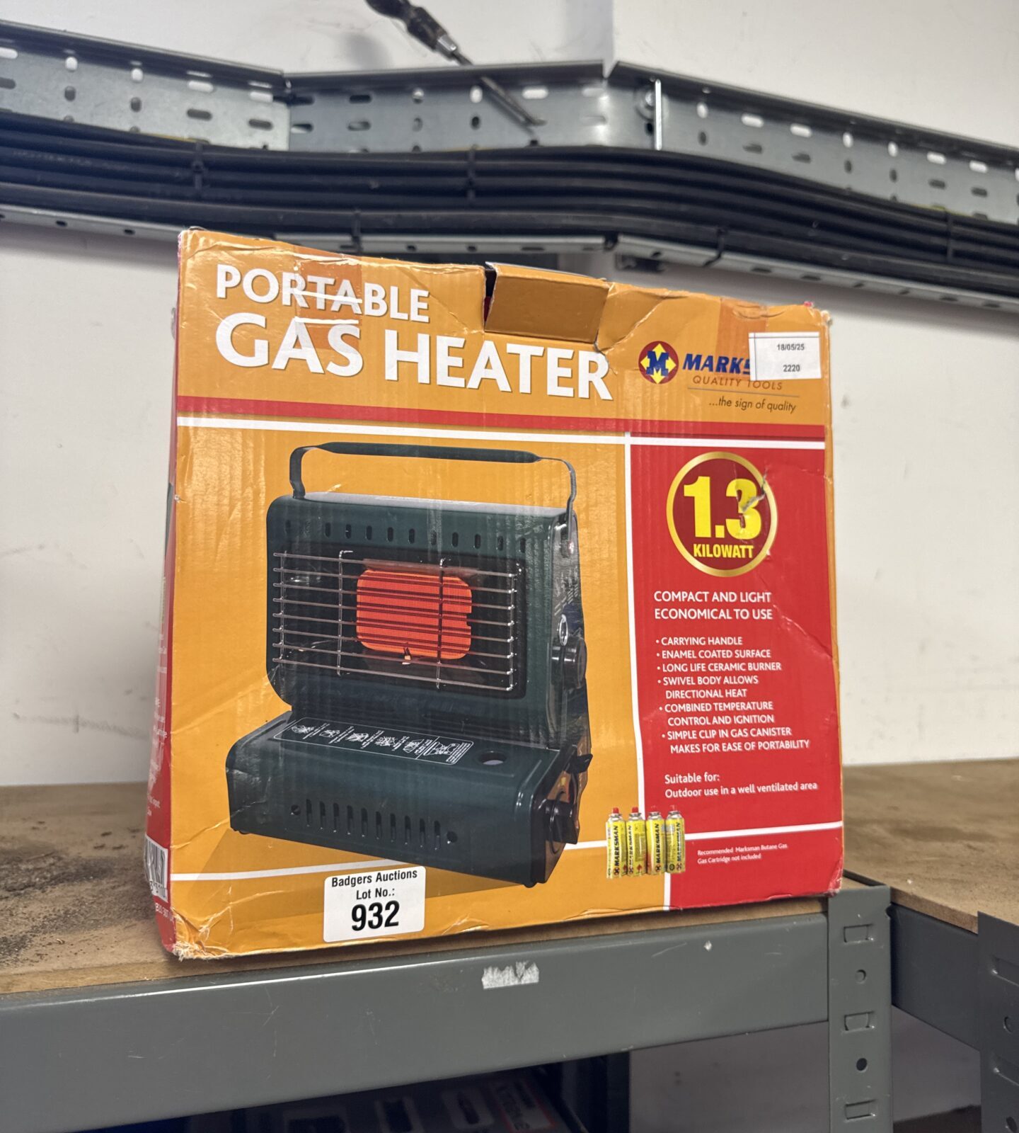 Portable gas heater