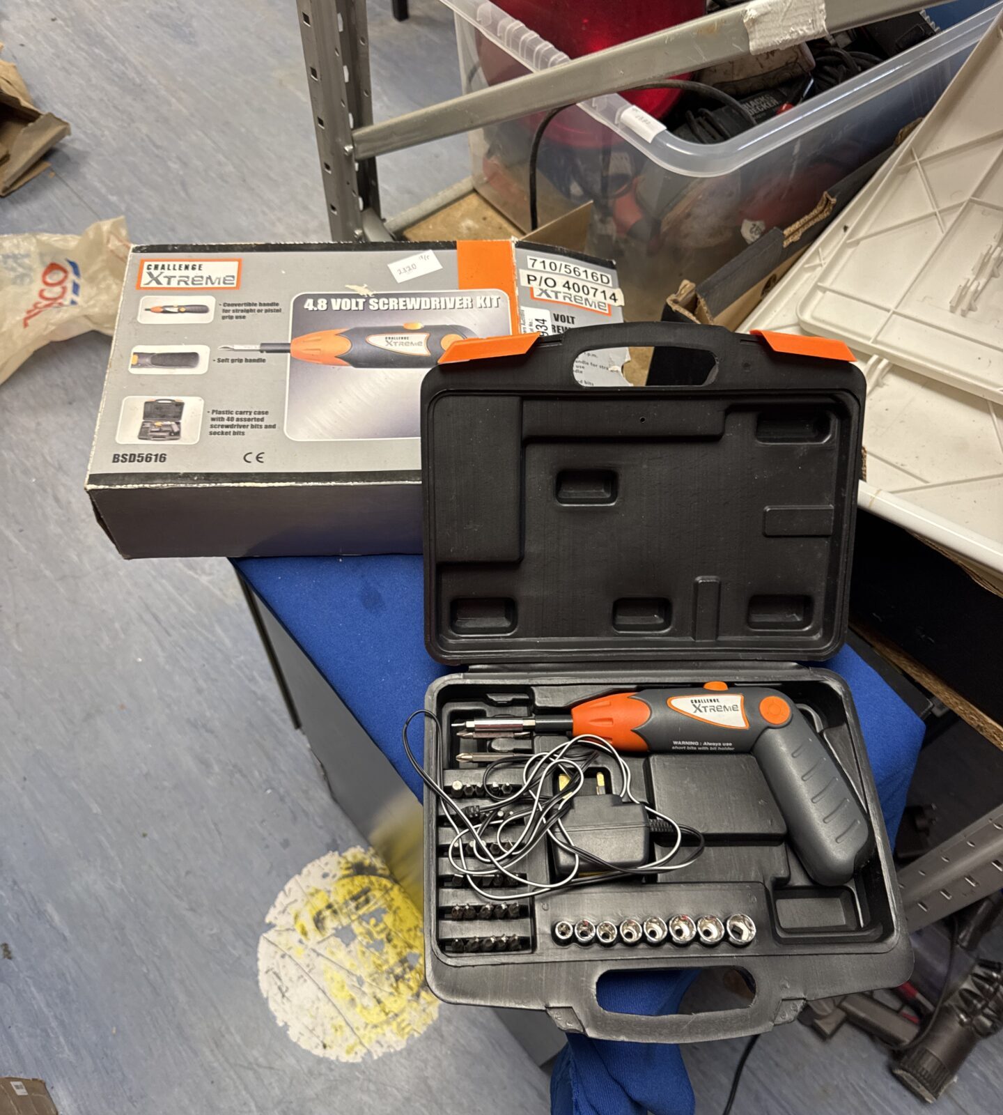 Challenge xtreme cordless screwdriver set - working