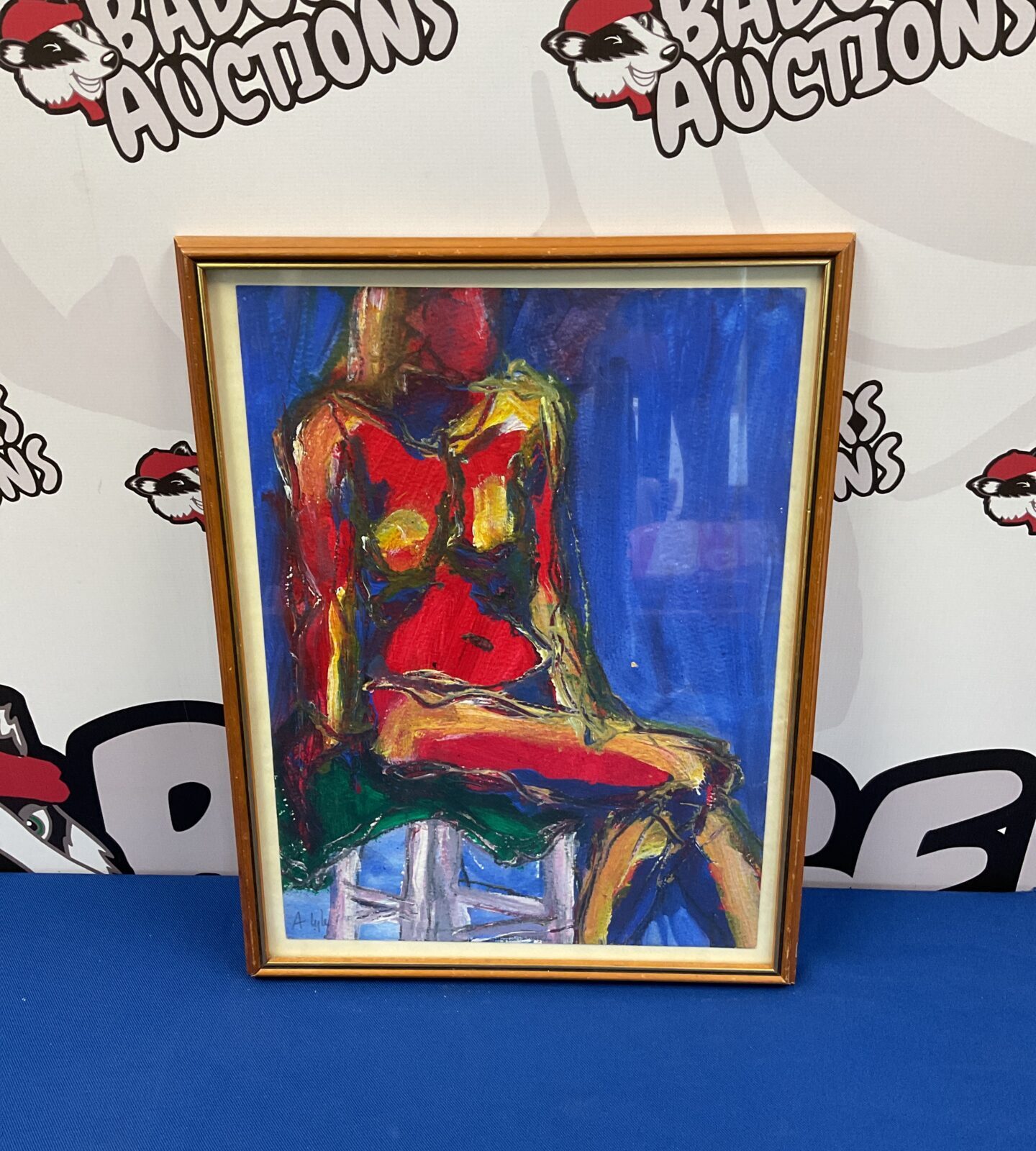 angela lyle 1946 oil painting of a nude lady