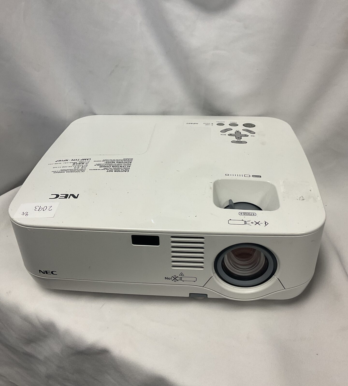Nec np405 projector
