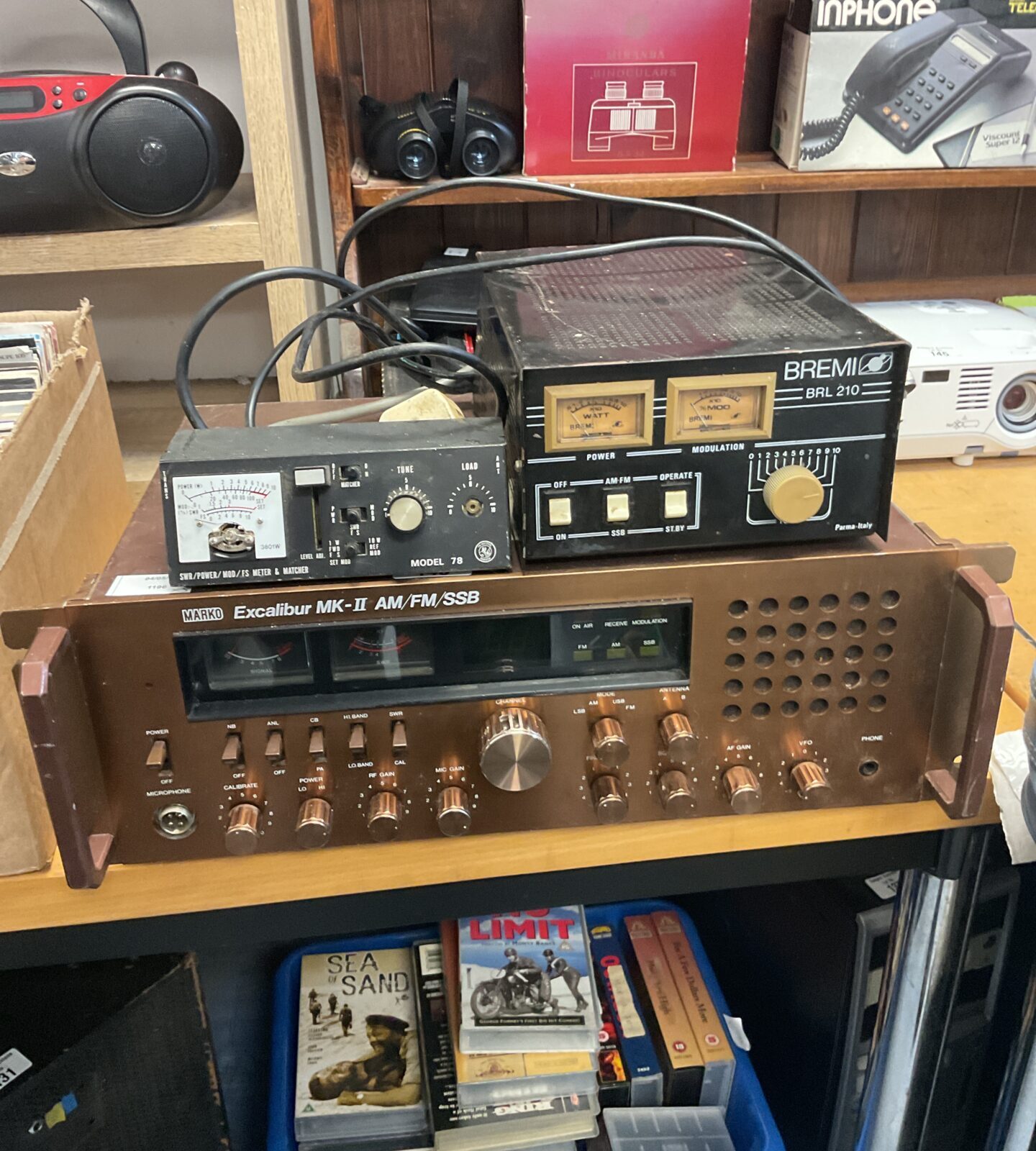 Marko excalibur mk-ii am fm ssb with bremi brl 210 & model 78 swr meter