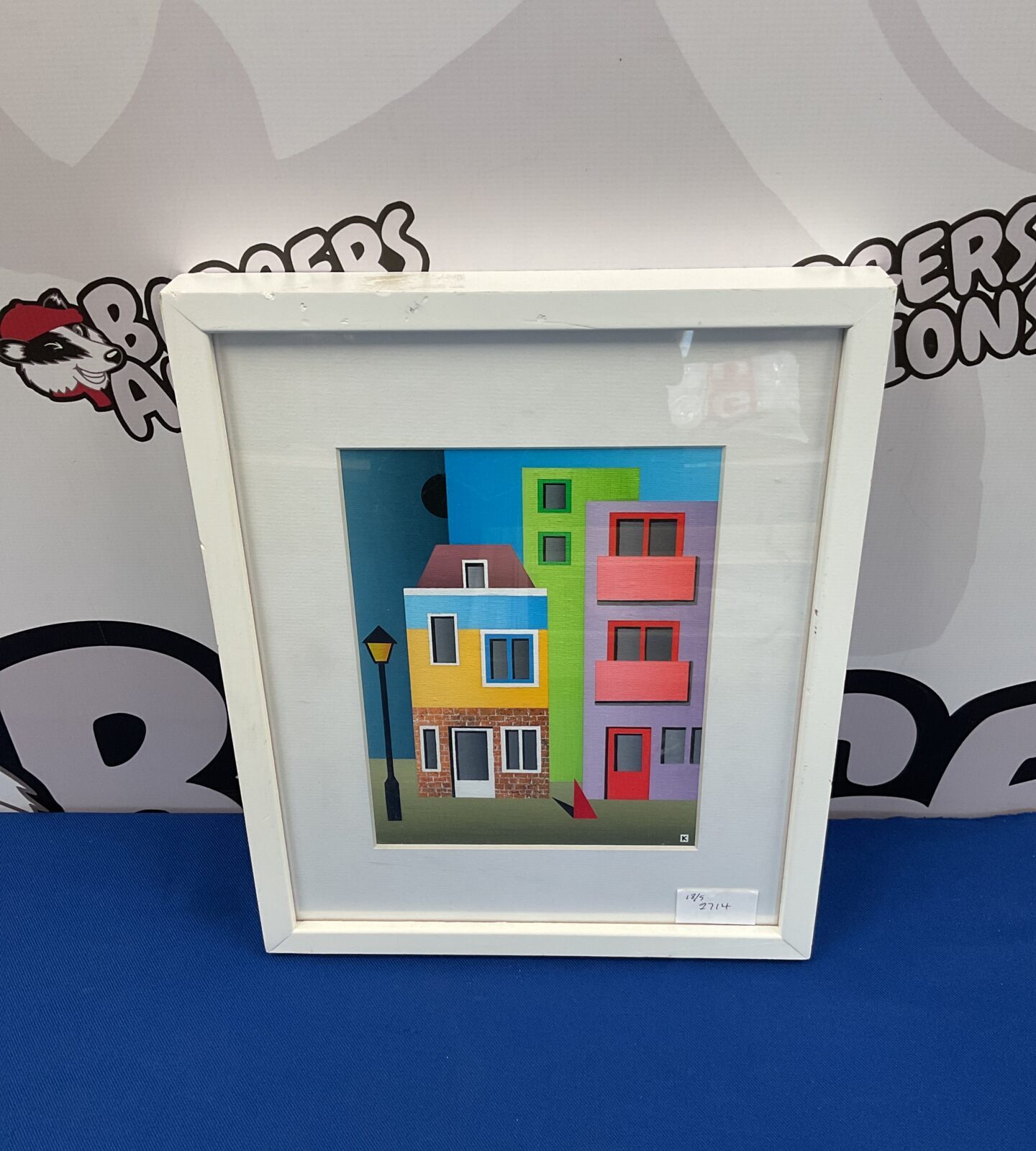 Kumataro acrylic on canvas artwork titled black moon street nos. 15 & 16