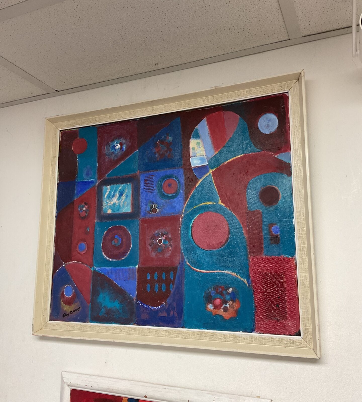 Ray Barry Abstract oil on board 1931-2022