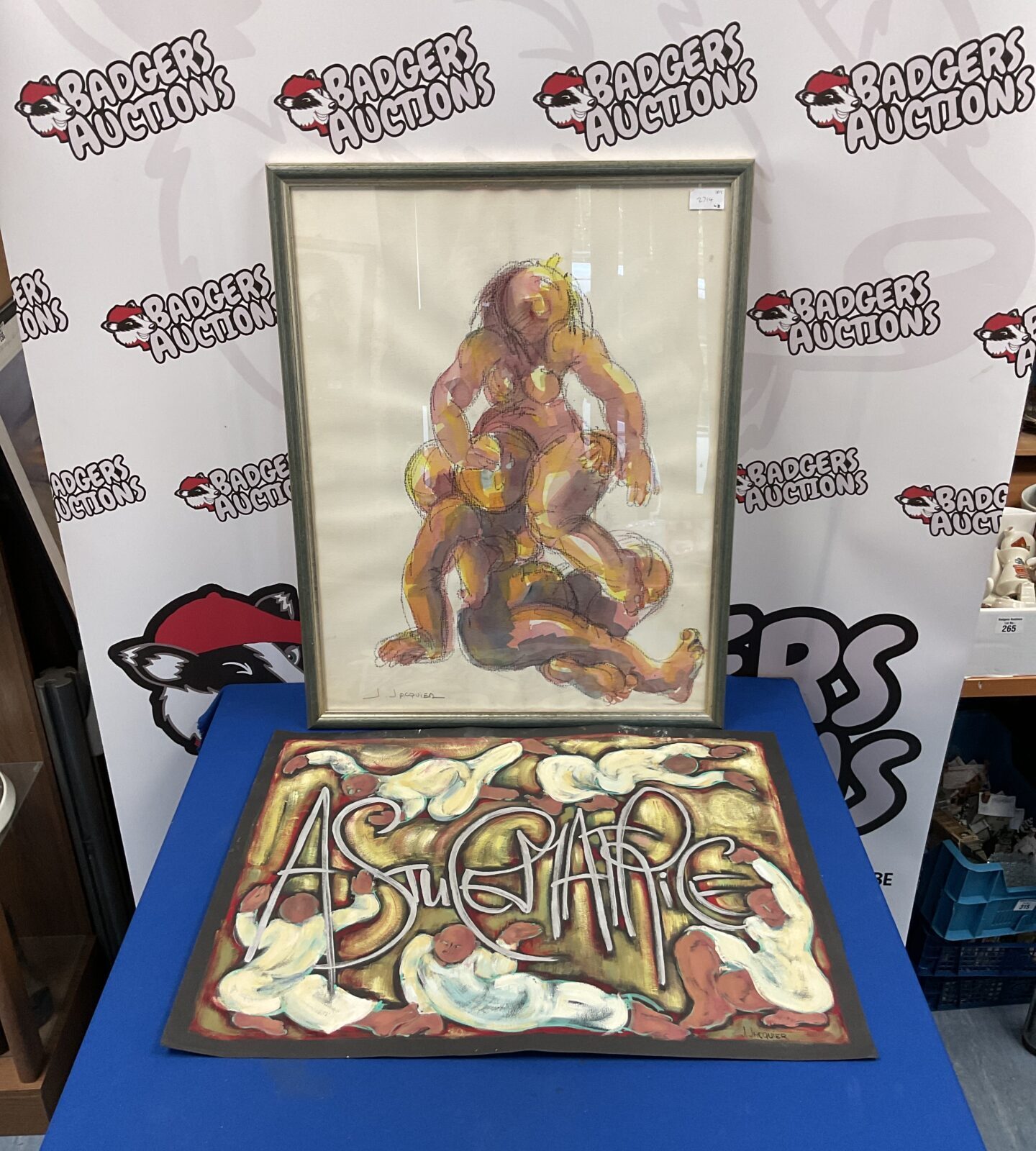 two original J Jacquier paintings