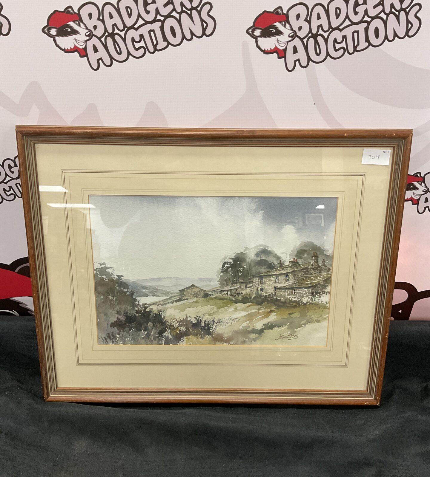 Original artist signed watercolour of a farmhouse