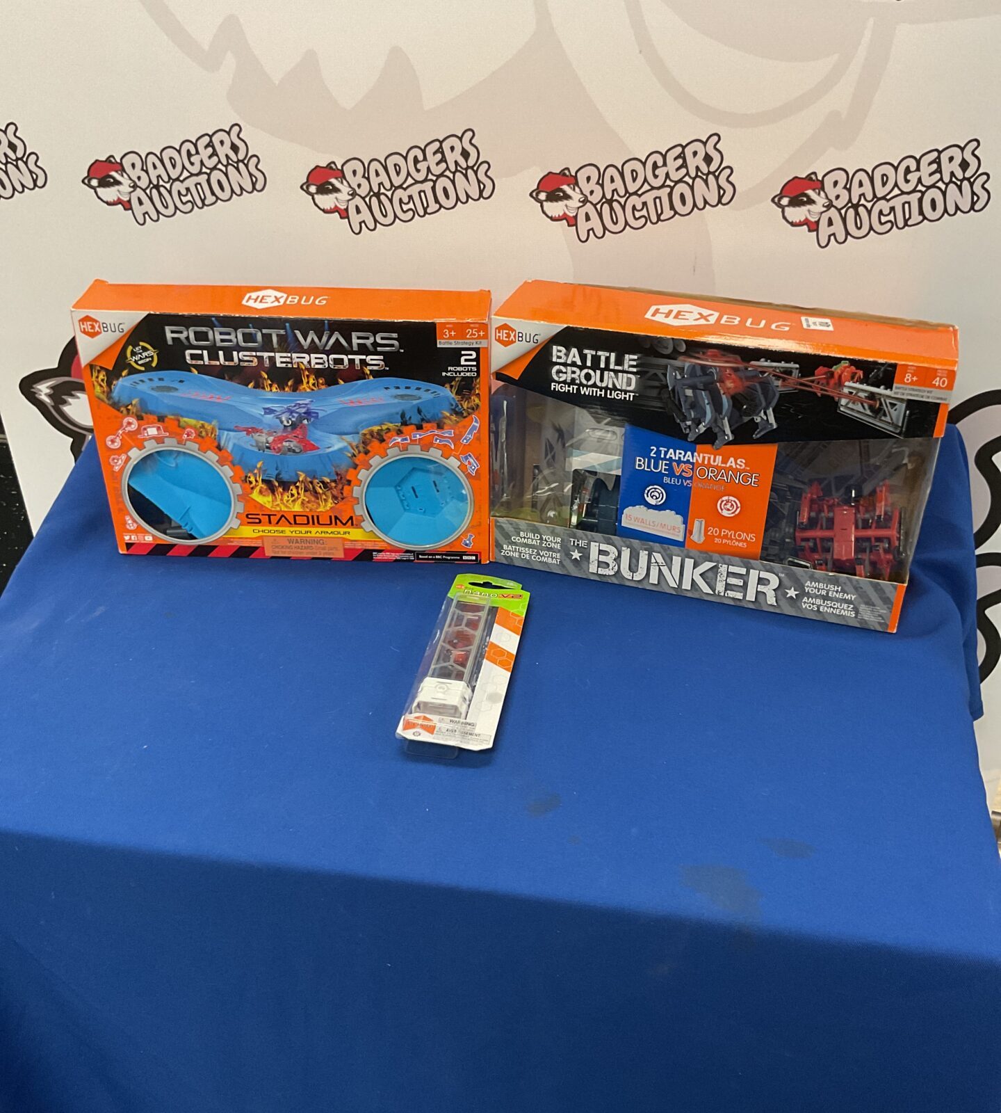 Two boxed hexbugs sets with new nano v2 bug