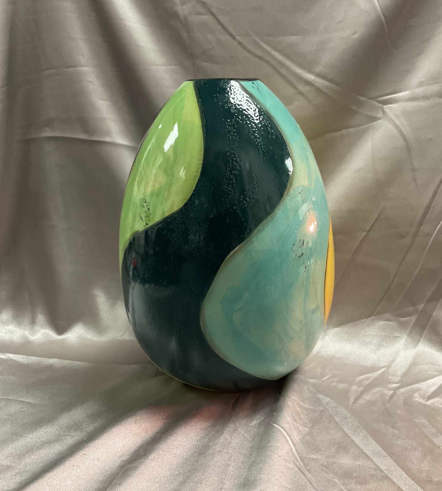 10” Studio pottery art ceramic vase
