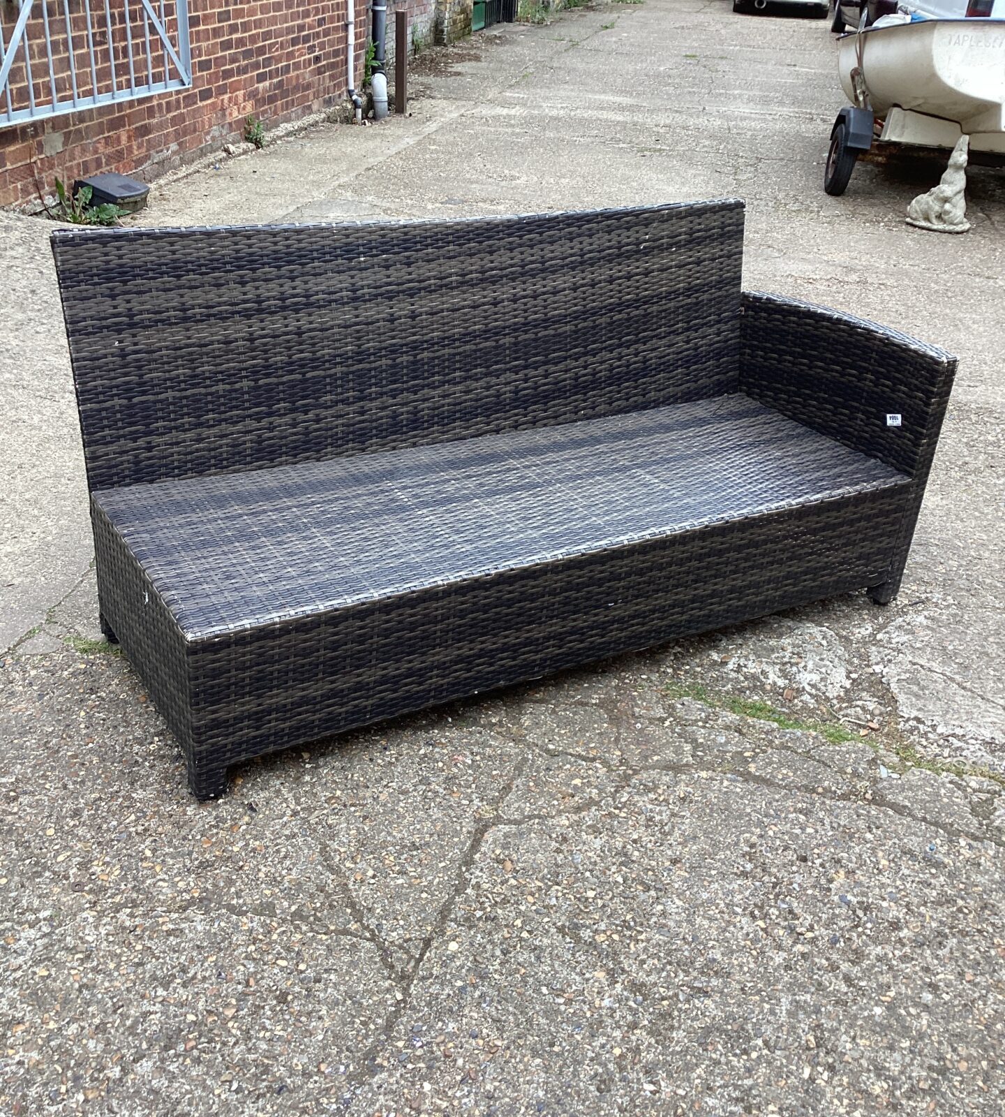 Raffia effect Garden seat