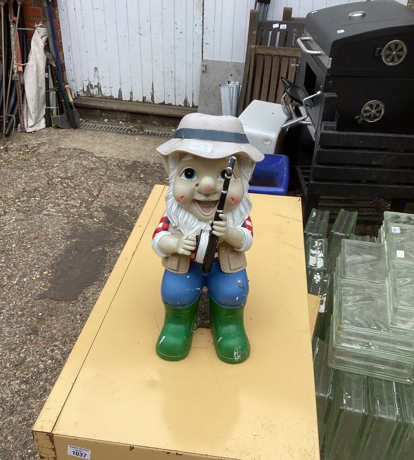 Fishing gnome ornament