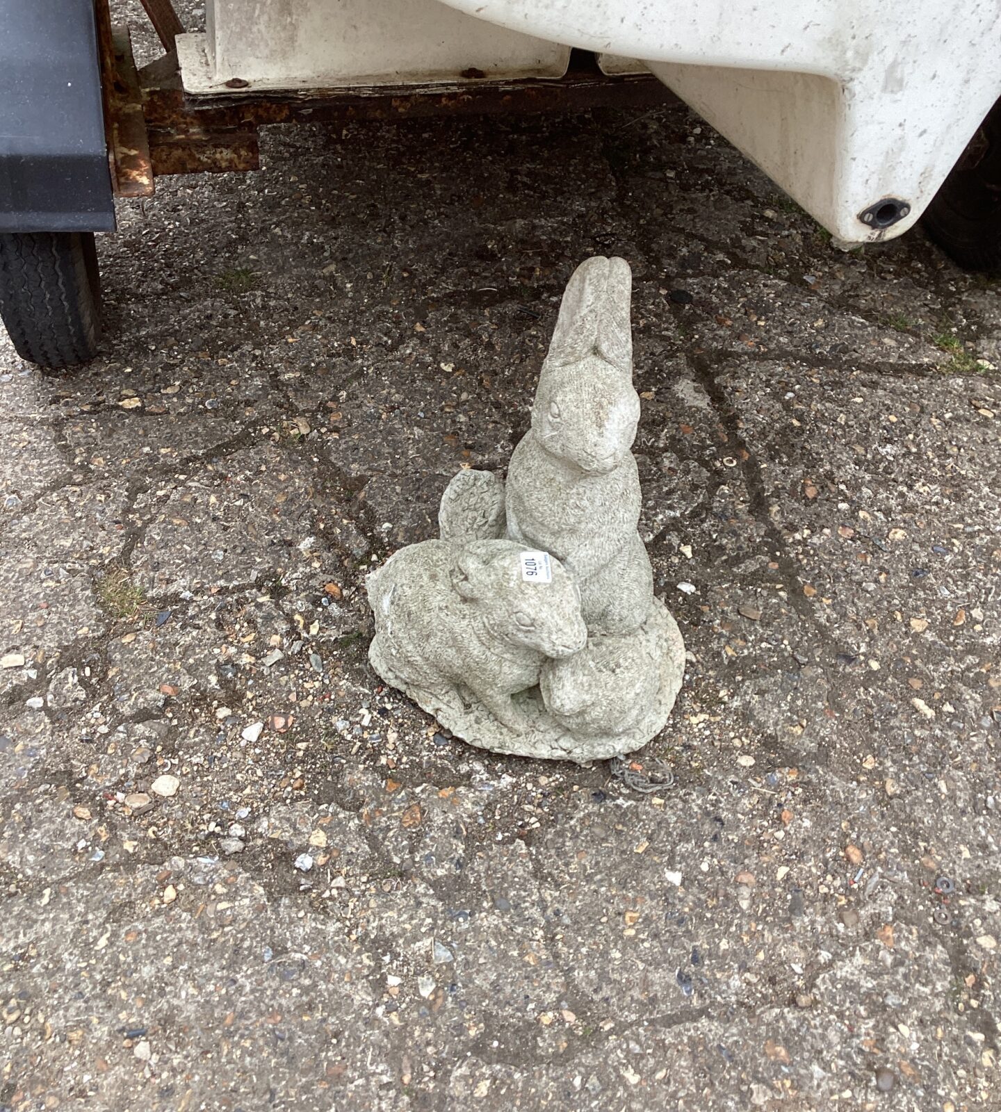 Rabbits garden ornament