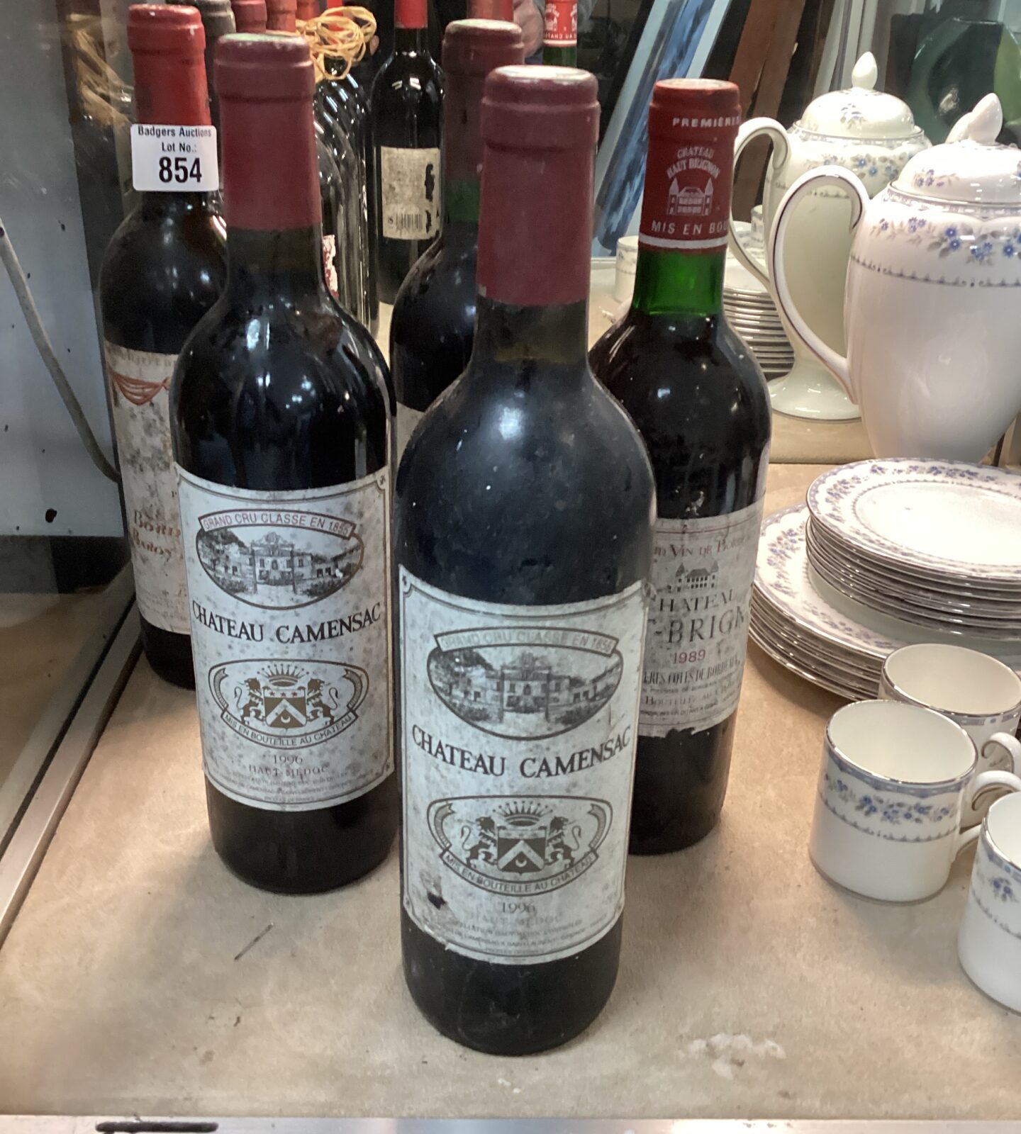 Four bottles of wine inc 1996 Chateau Camensac
