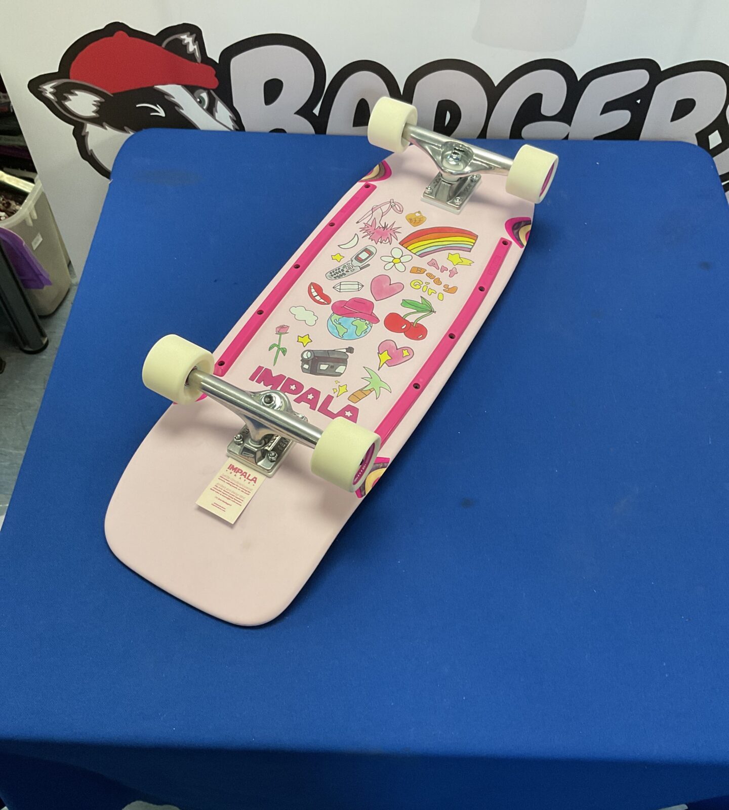 impala latis art baby girl cruiser skateboard with tensor trucks