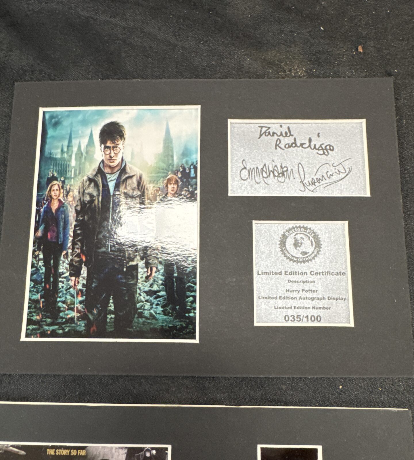Selection of movie memorabilia inc Star Wars, labyrinth, Harry Potter signed by Daniel Radcliffe, Emma Watson & Rupert Grint with a first day cover & commemorative plate - Image 2