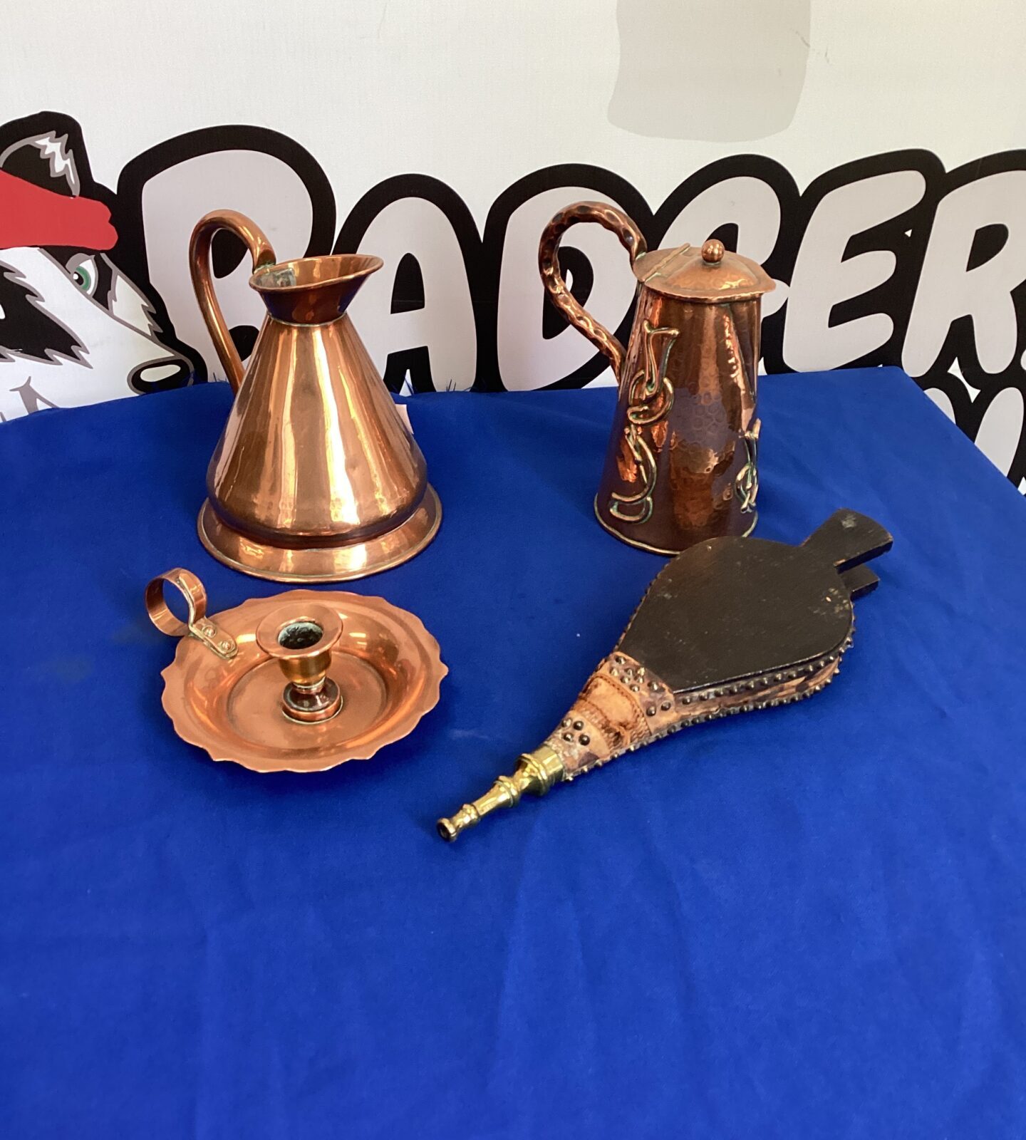 Selection of brassware inc bellows