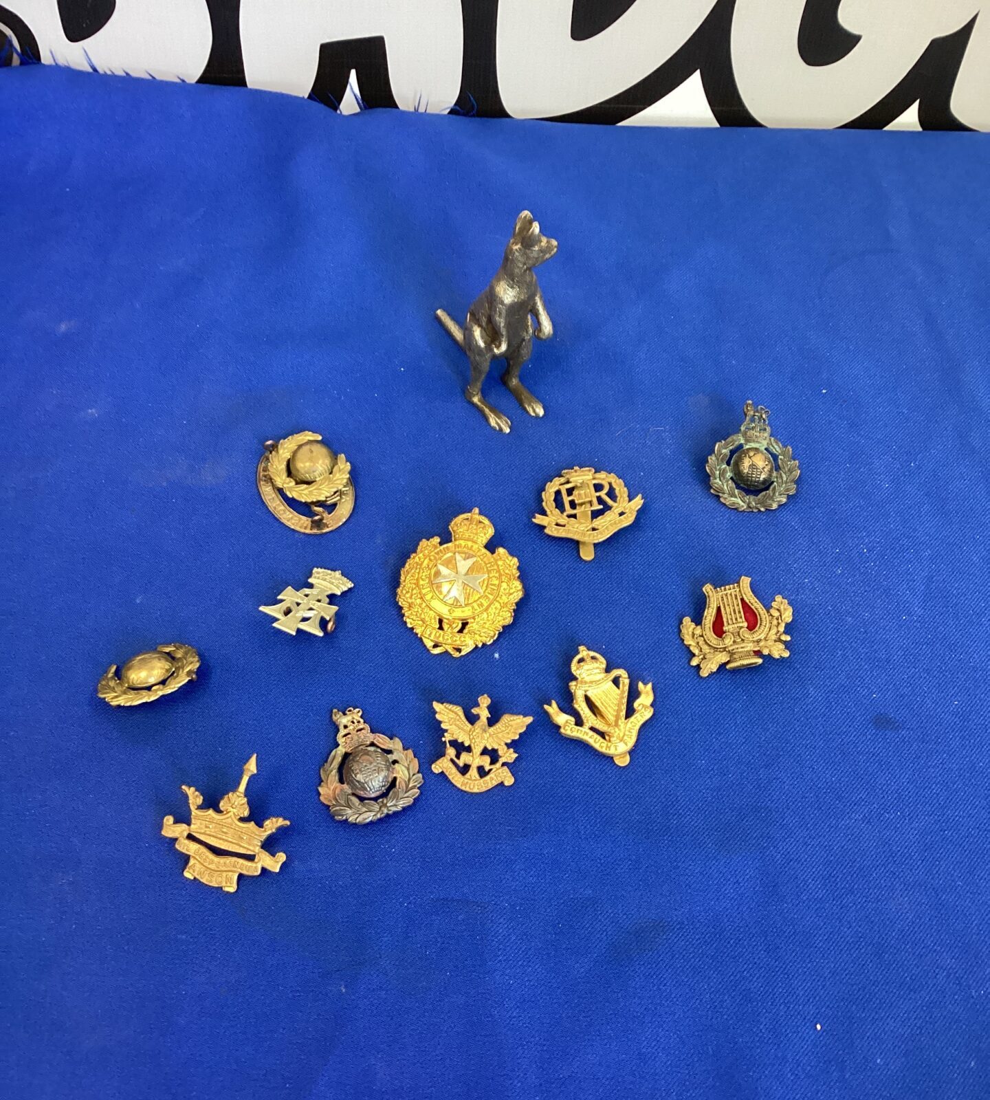 Selection of Military cap badges etc