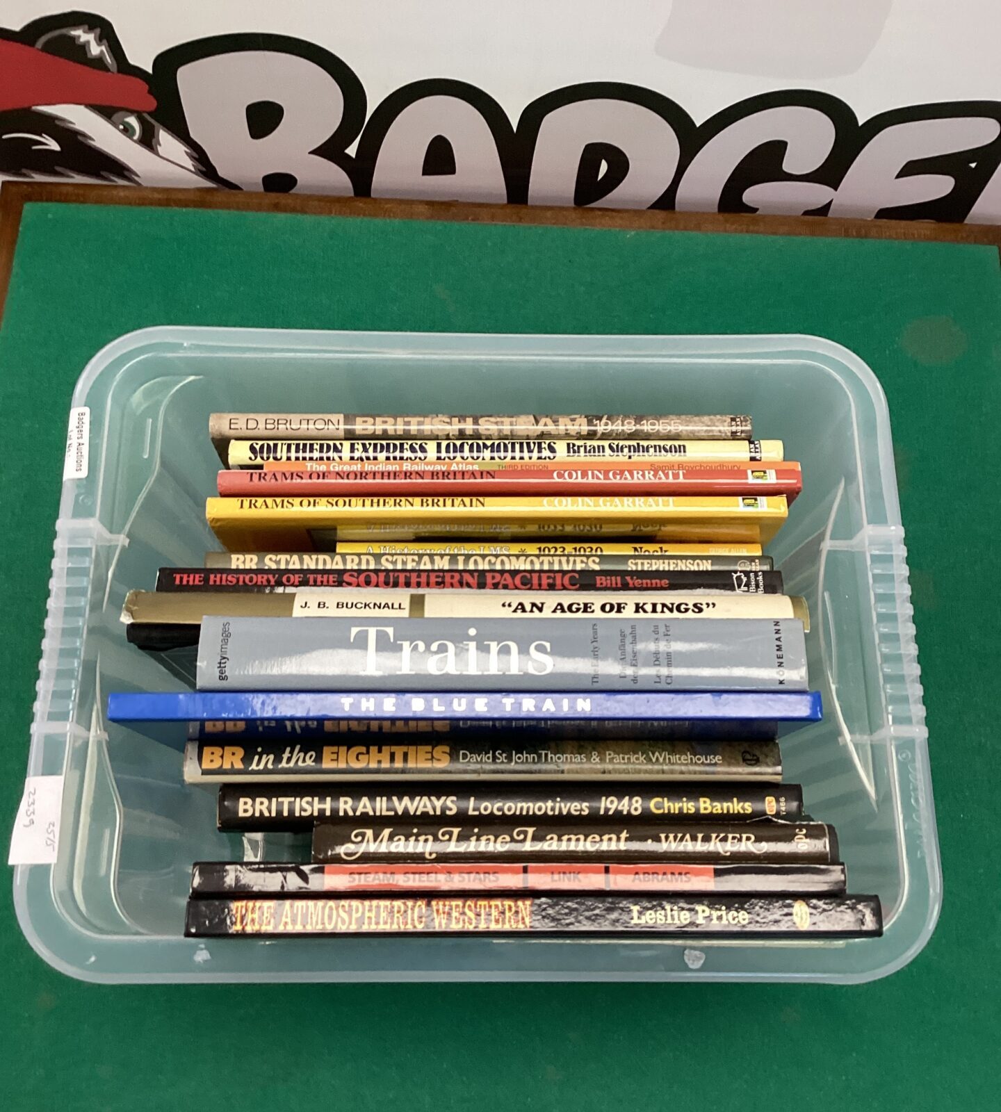 Box of Train Books