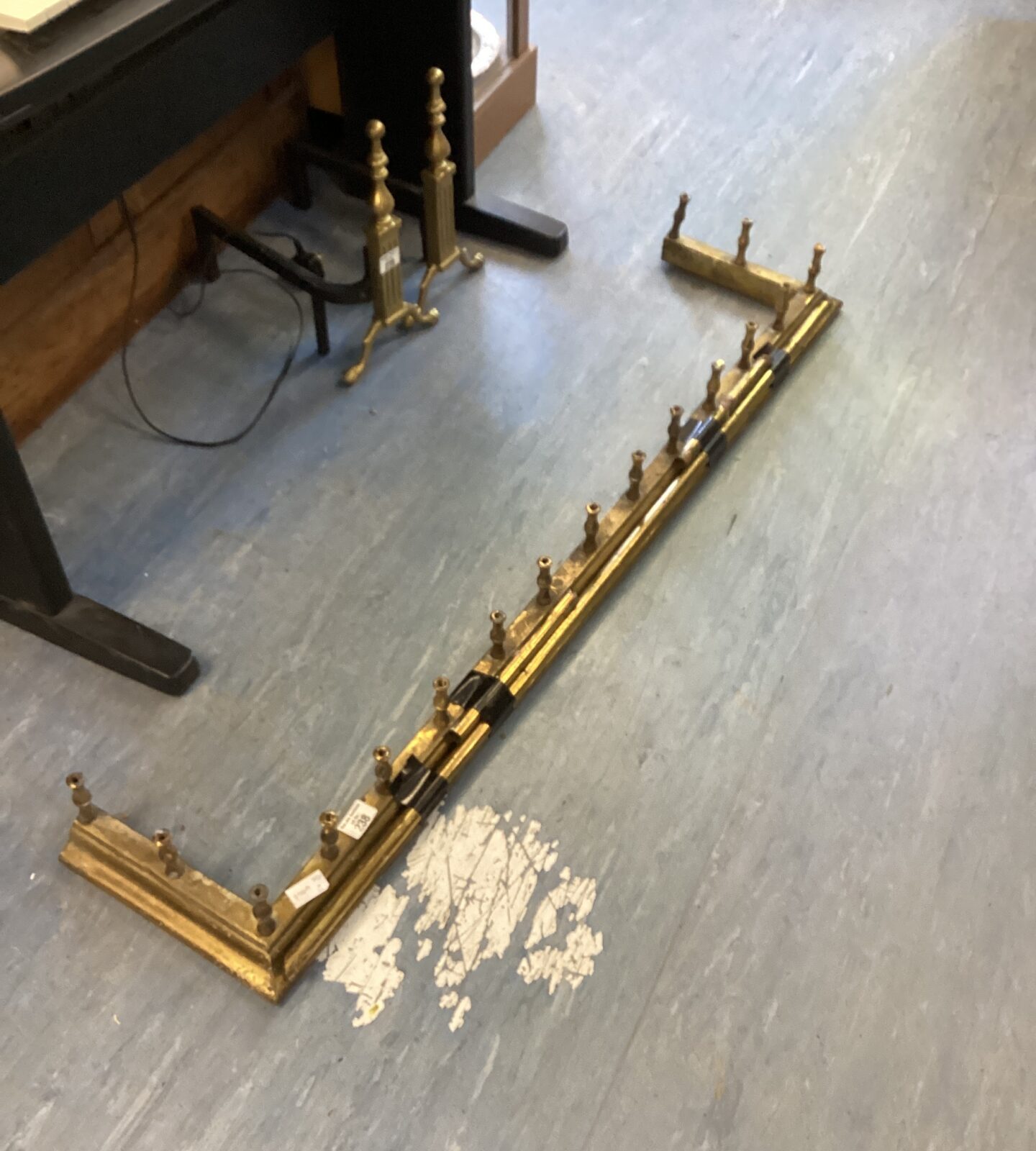 Vintage brass Fireplace Fender