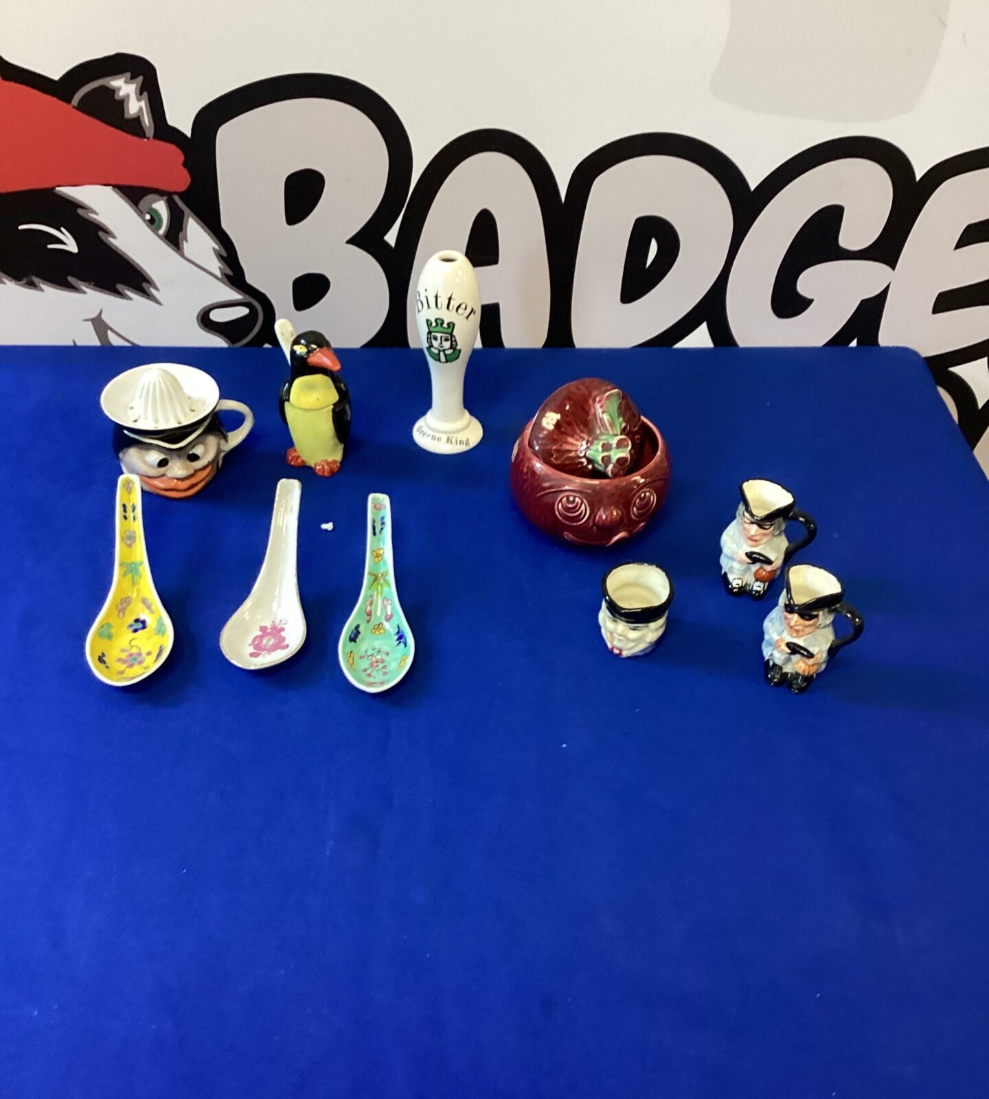 Selection of Porcelain items inc Syvac dish