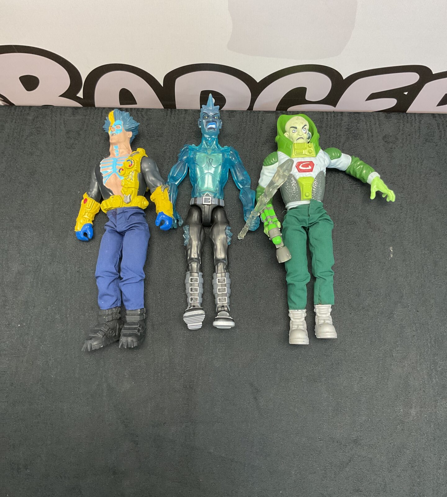 Three retro action man villans