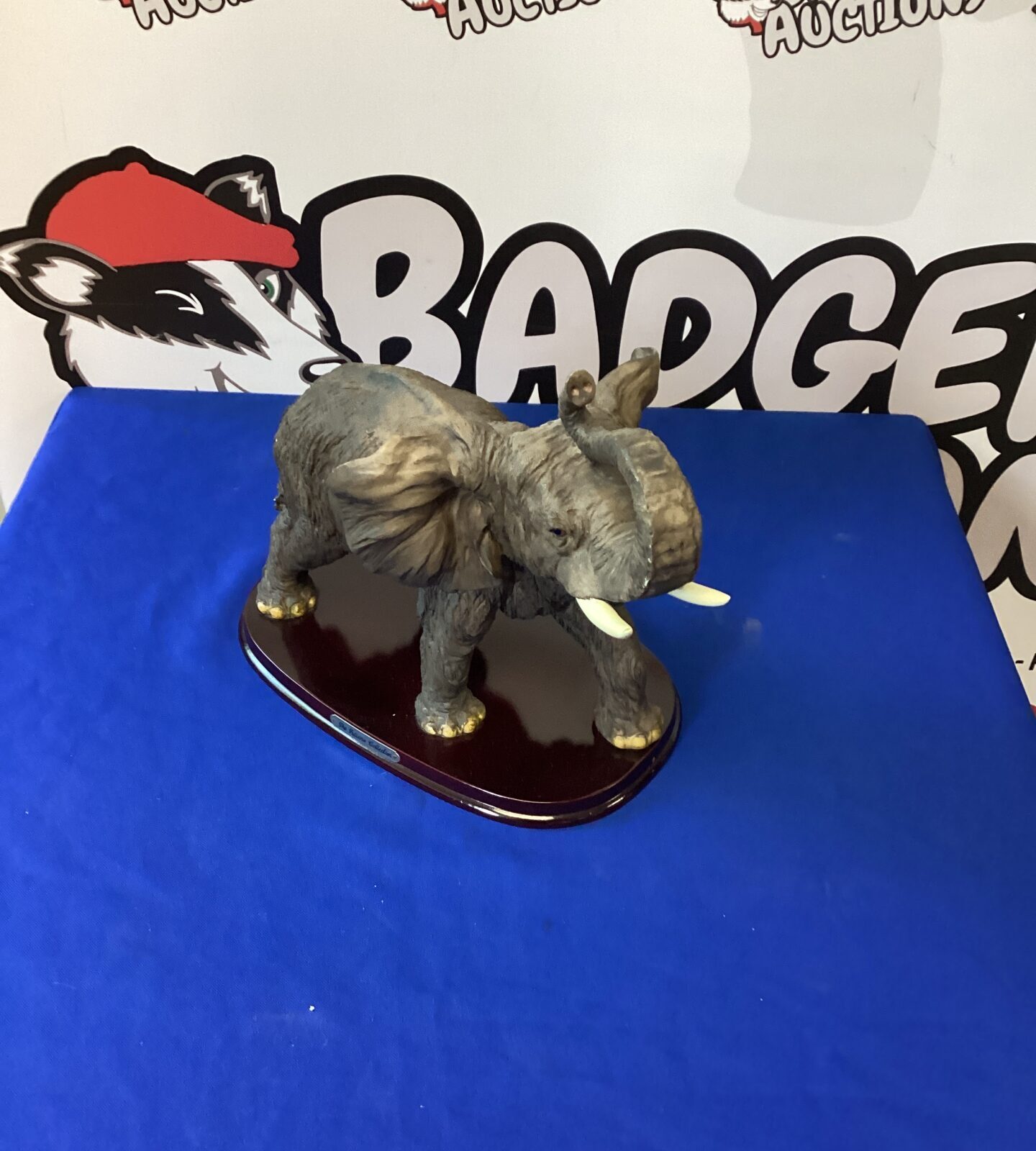 Elephant Figurine on base