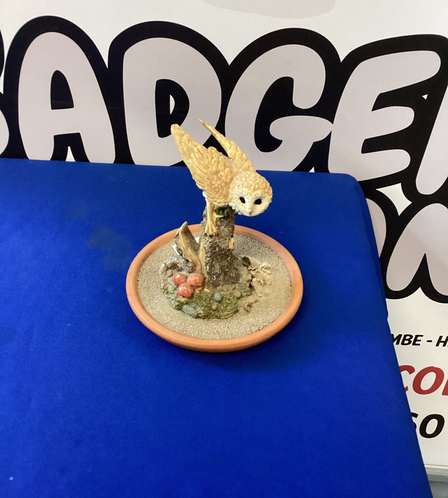 Mounted Owl Figurine