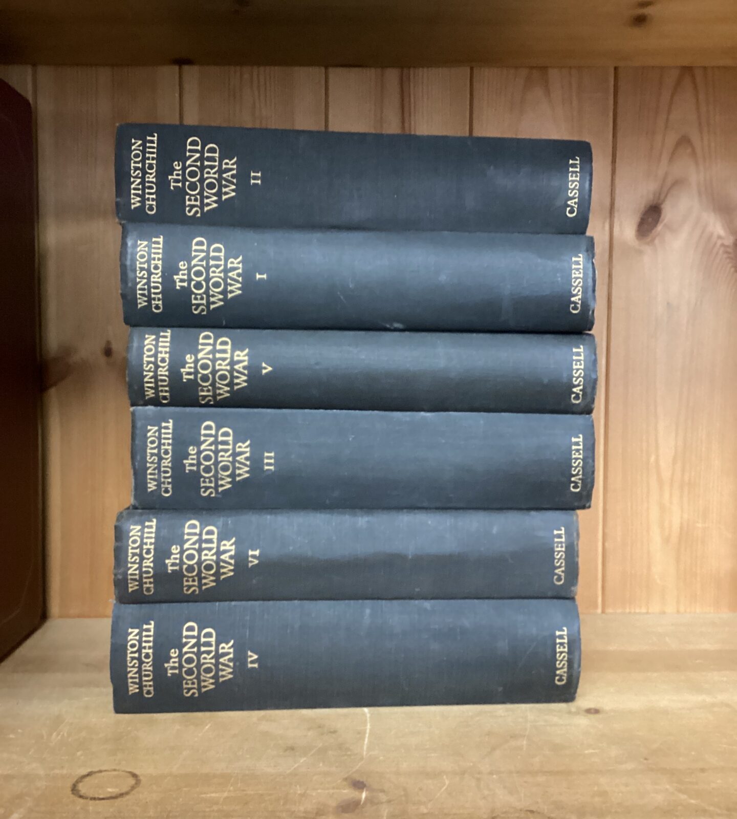 Collection of Winston Churchill the second world war books