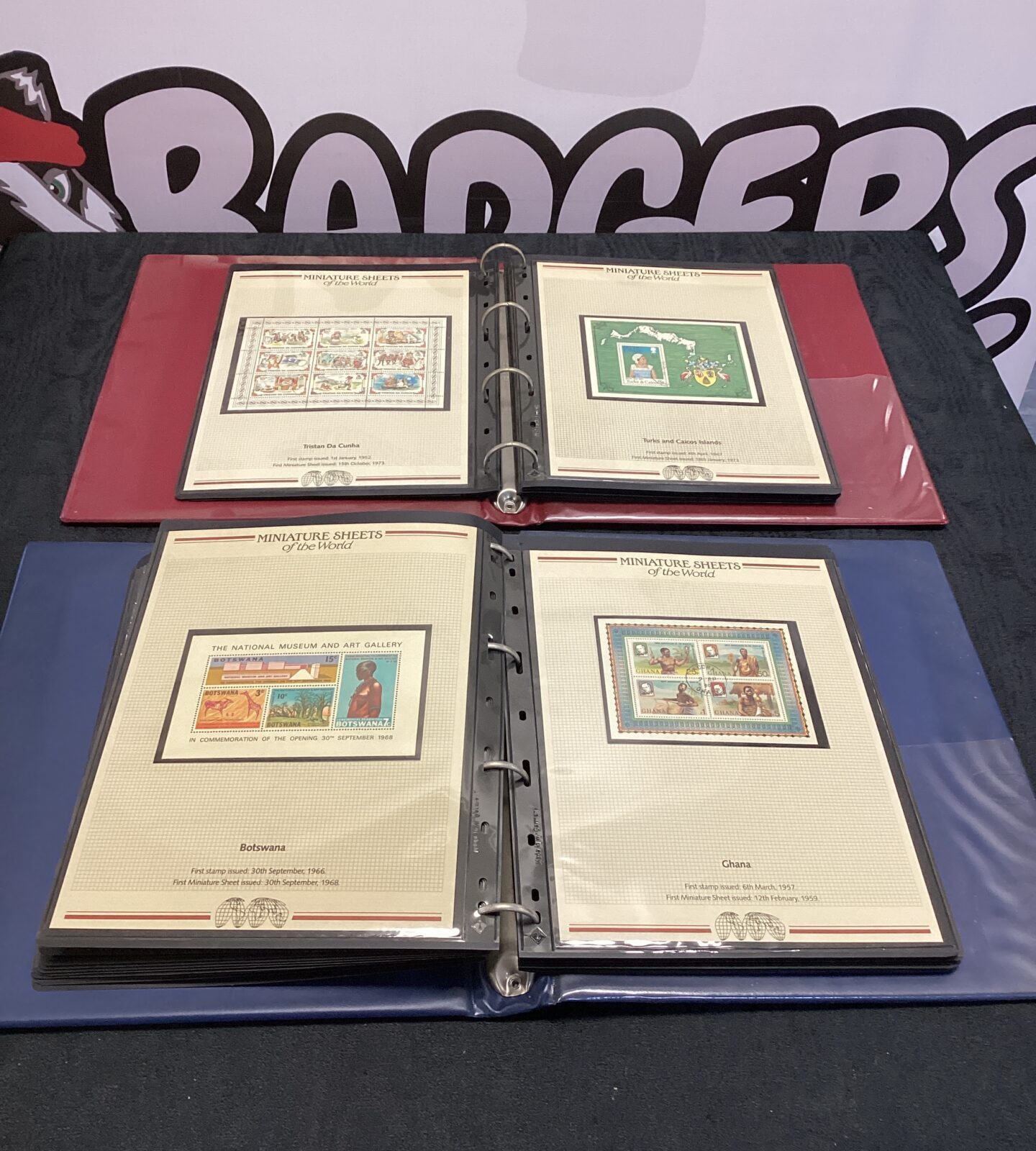 Two stamp folders of first day stamps