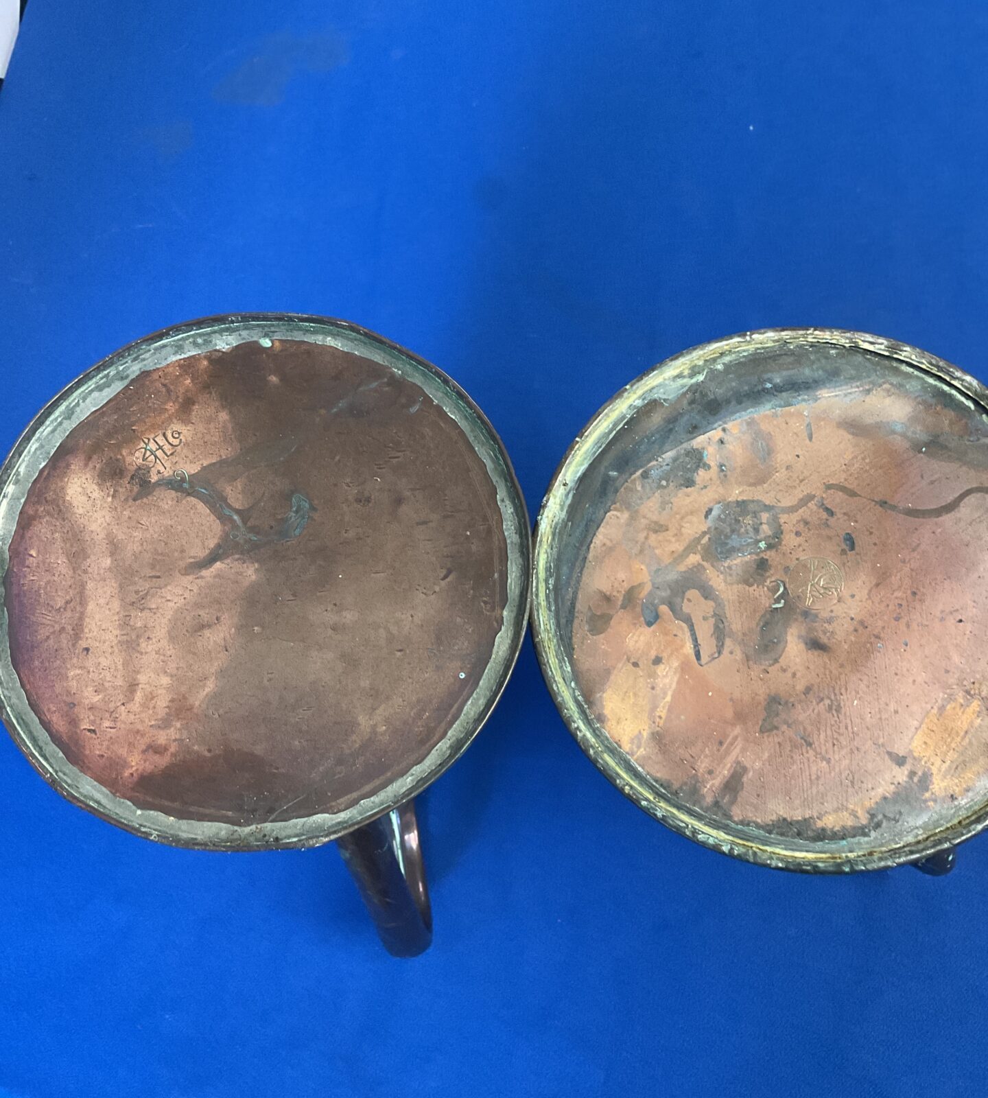 Two vintage copper jugs including Joseph sankey - Image 2