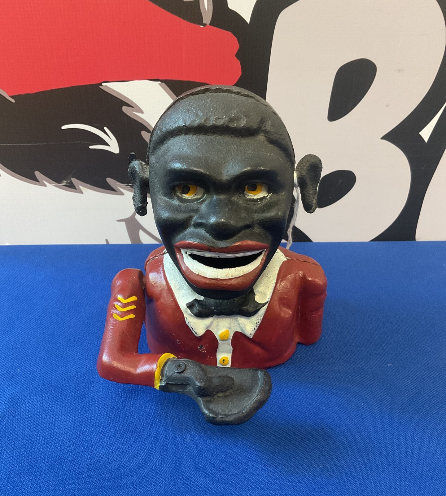 Reproduction cast iron money box