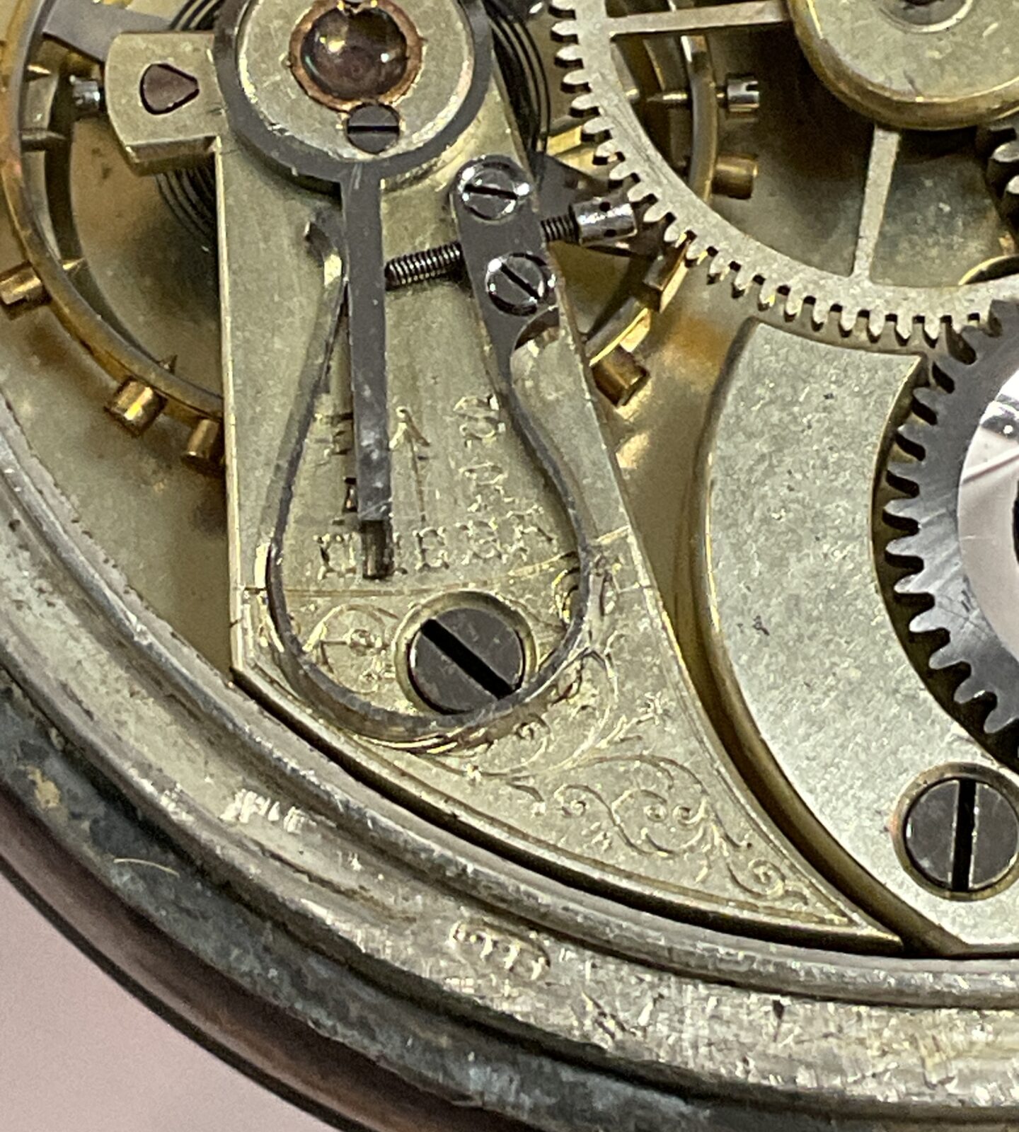 1926 glasgow hallmarked omega sterling silver cased pocket watch - Image 4