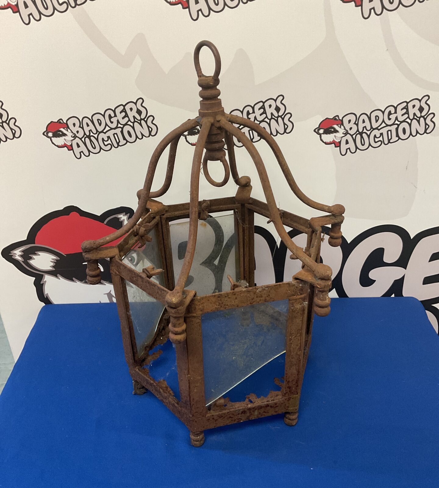 Antique wrought iron light