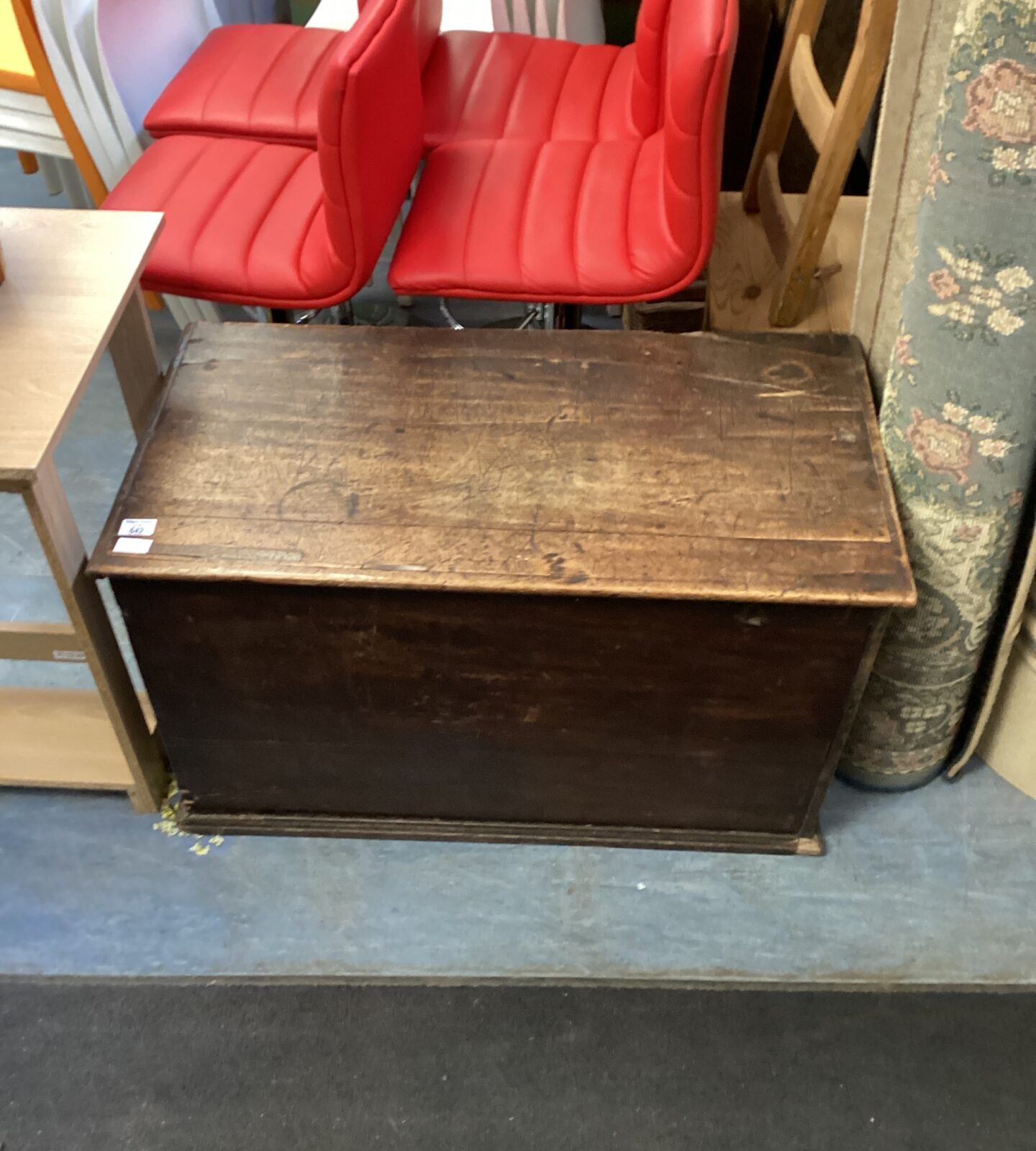 19th century wooden chest