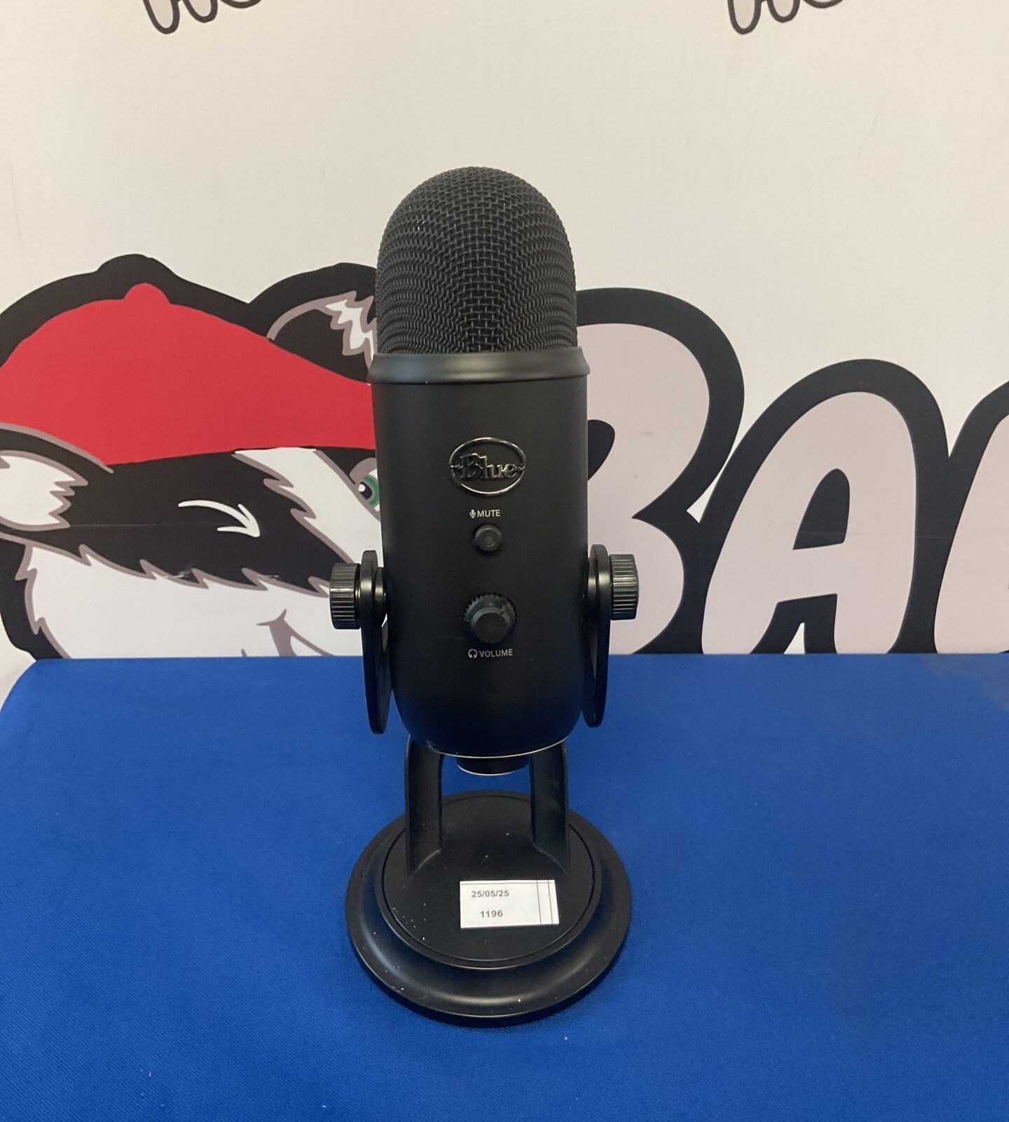 Blue desktop microphone