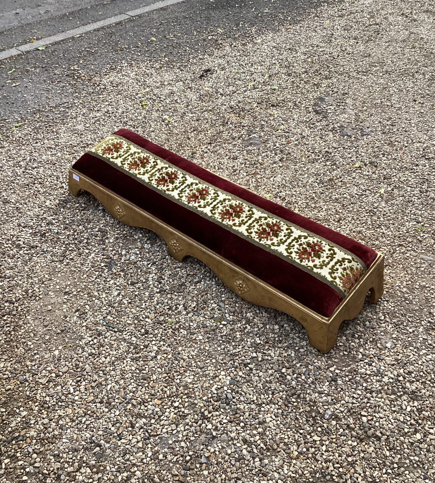 Victorian Log Footstool
