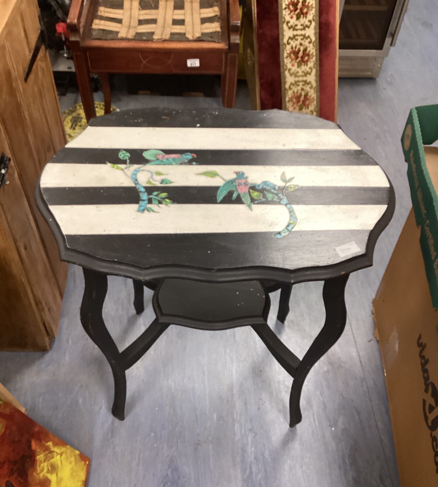 Darkwood Painted Hall Table