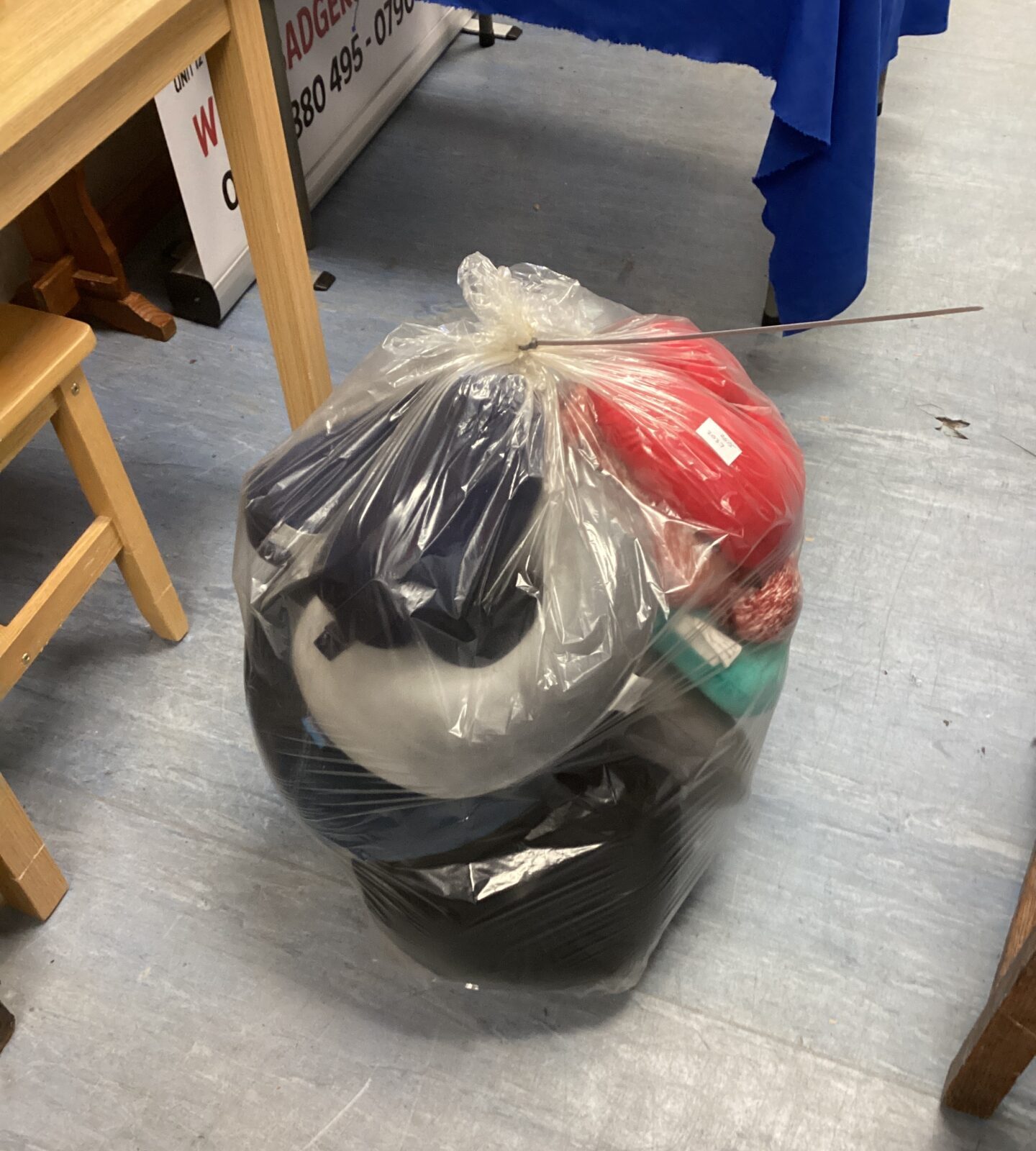 Bag of travel cushions