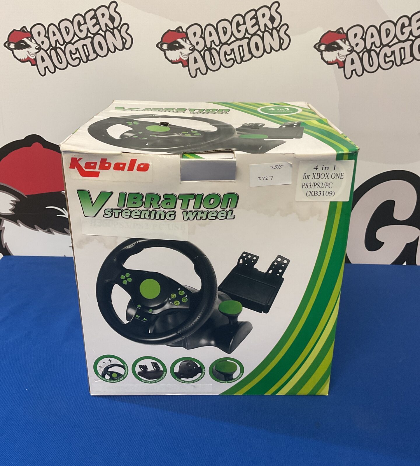 Kabala 4 in 1 racing wheel for xbox 360, ps2, ps3 & pc