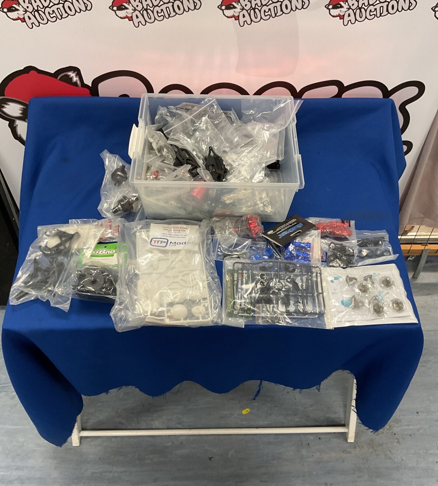 Box of new model rc parts and accessories inc fastrax