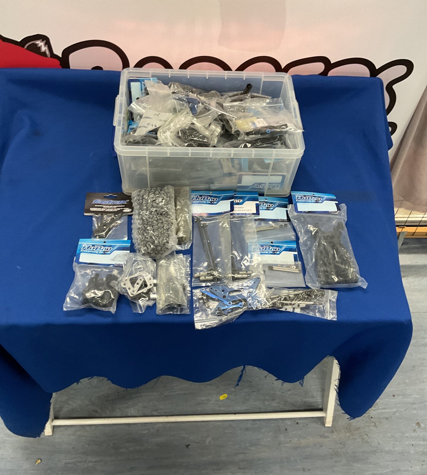Box of new model rc parts and accessories inc hobao