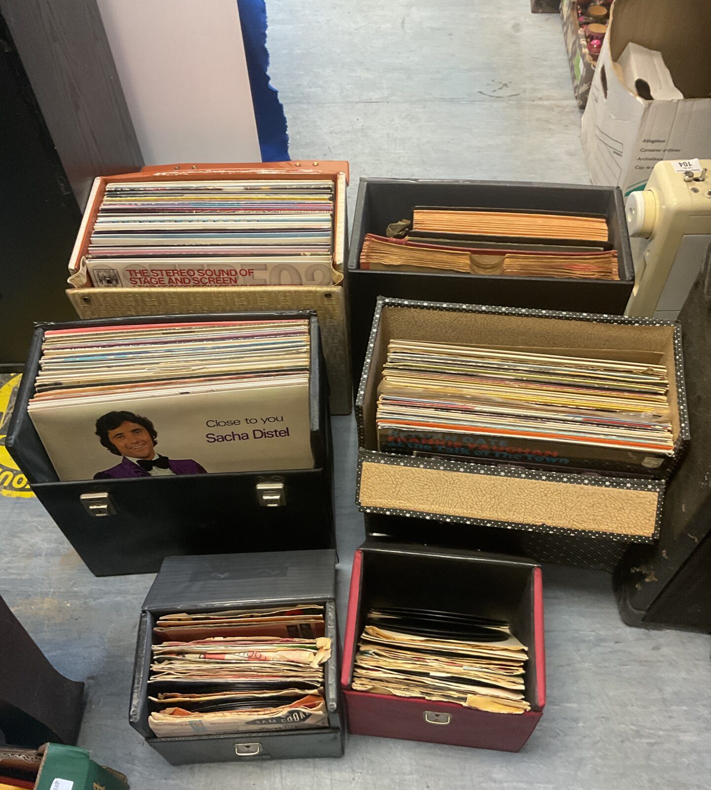 Six cases of 12” & 7” vinyl records