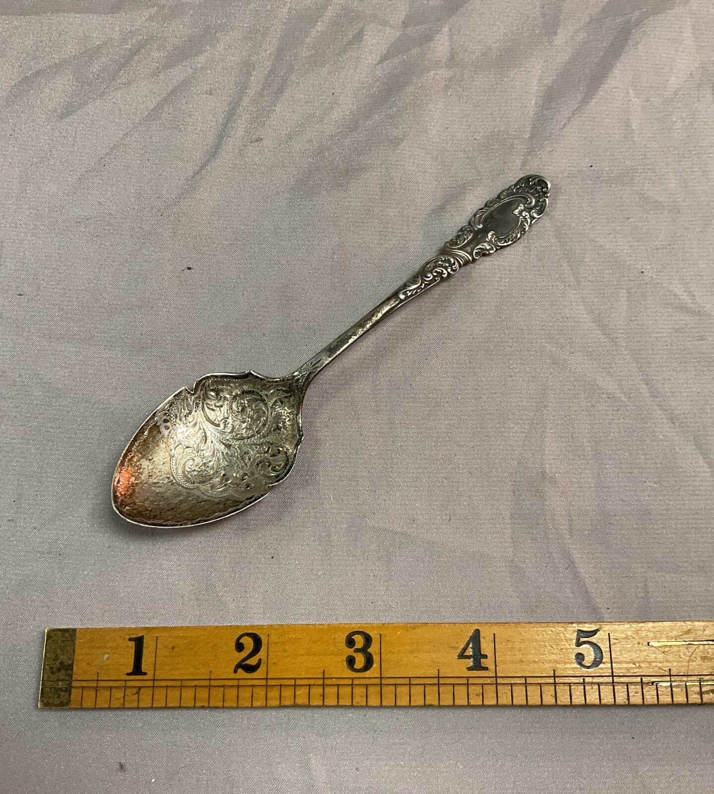 Edwardian Hallmarked Silver Jam Spoon