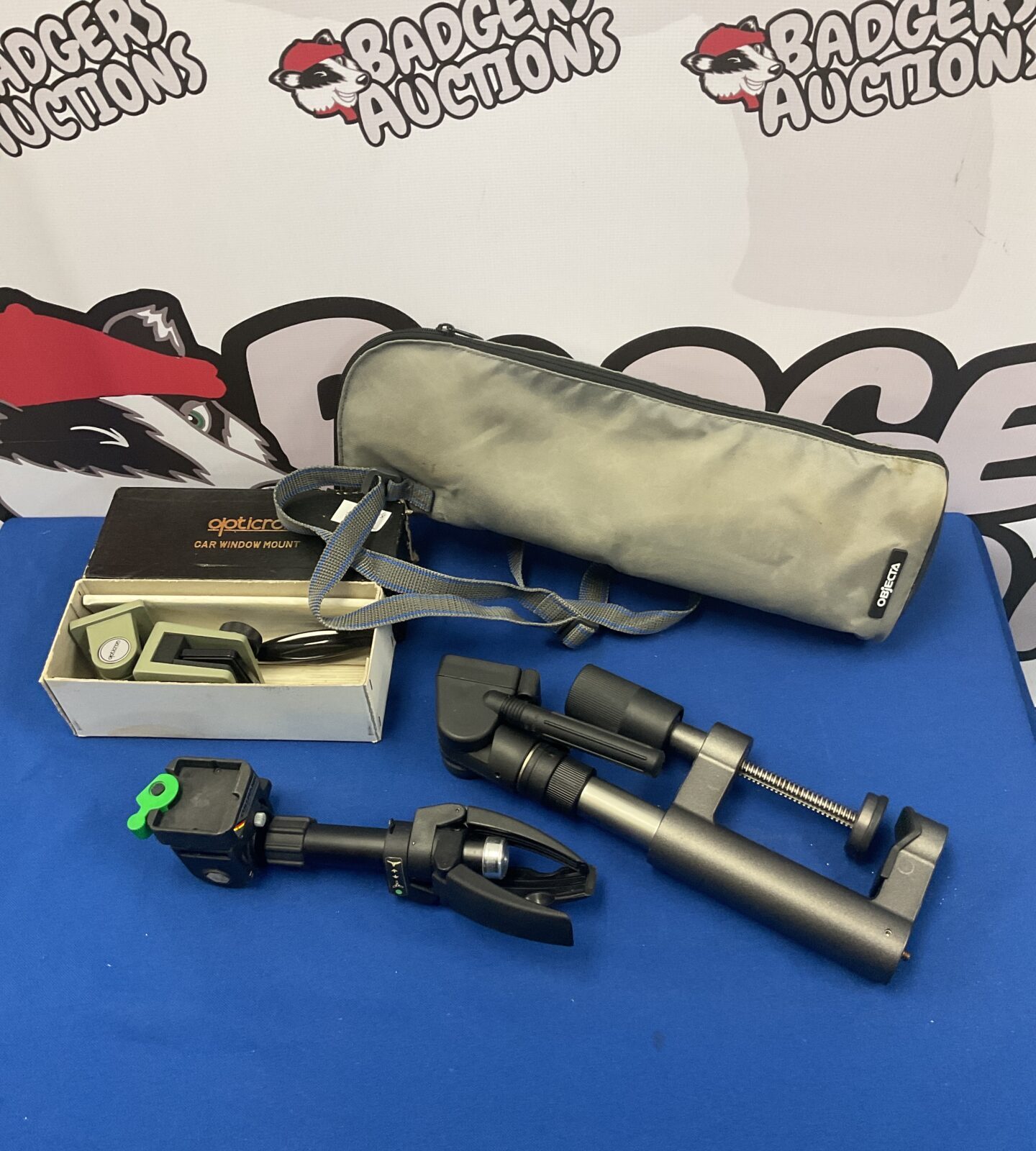 Three camera mounts including opticon & cullman