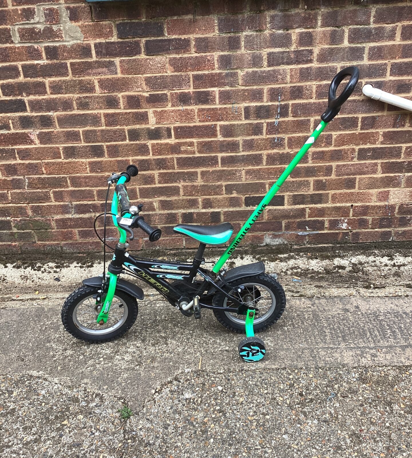 Hero childs bike with parental control bar