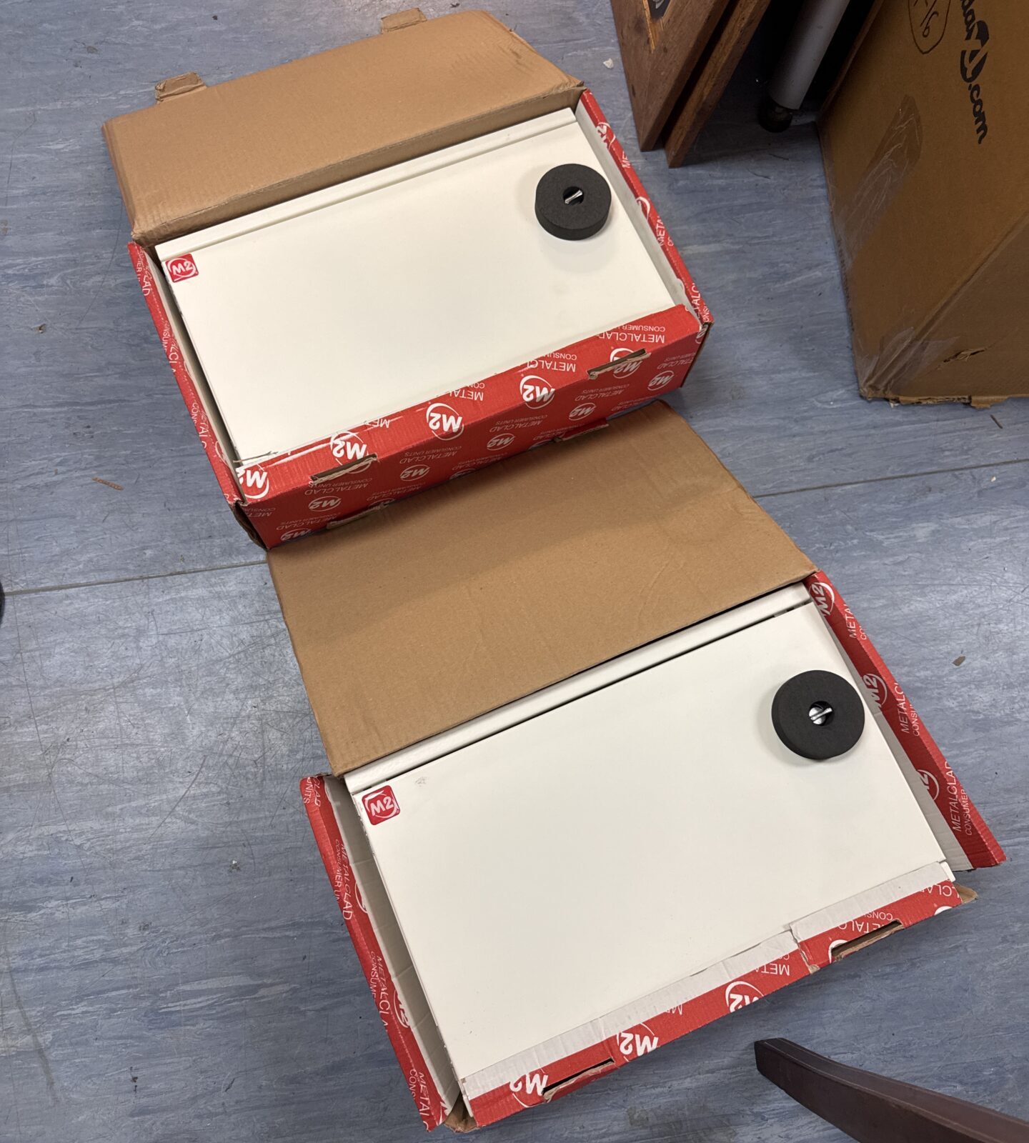 Two m2 electrical consumer units